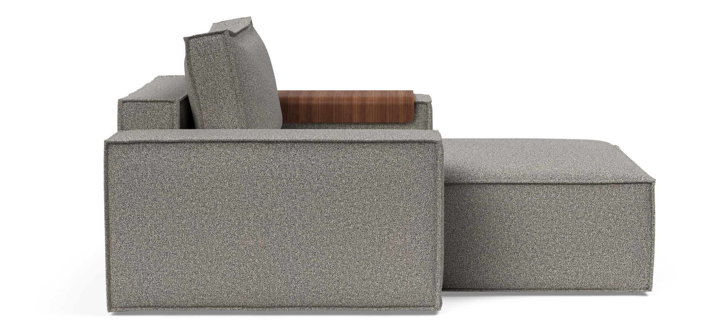 Newilla Storage Lounger Chair w/ Wide Arm Rests