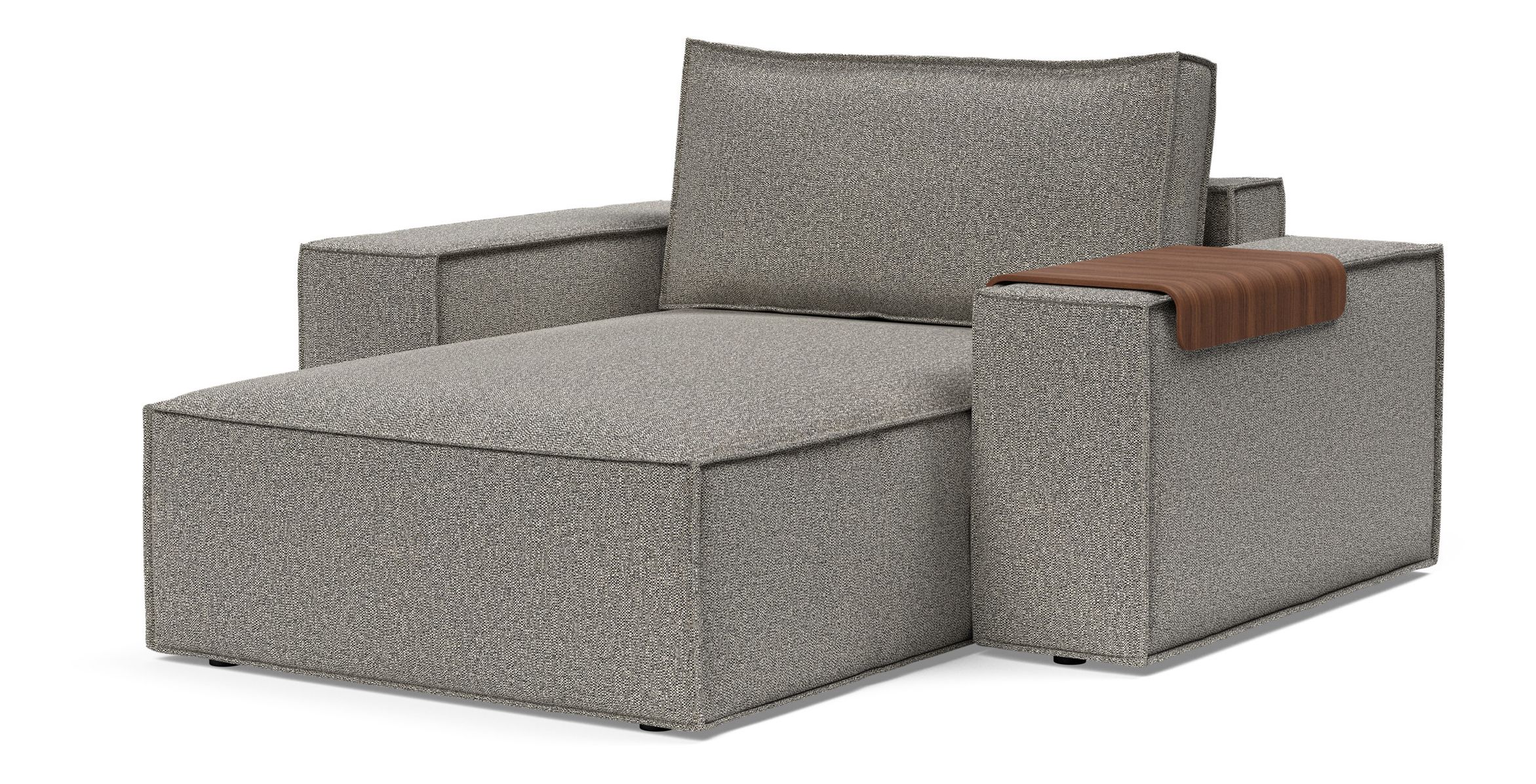 Newilla Storage Lounger Chair w/ Wide Arm Rests