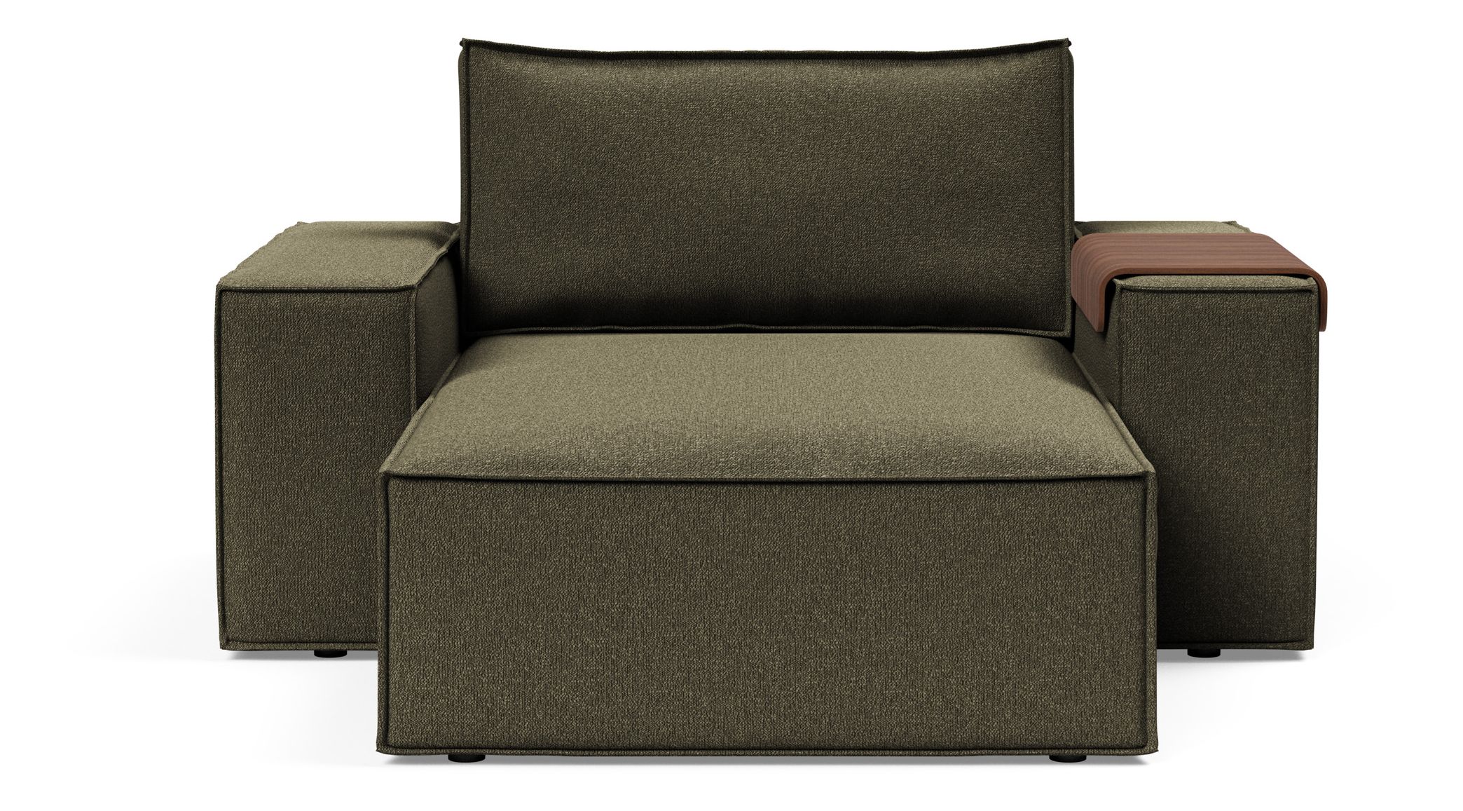 Newilla Storage Lounger Chair w/ Wide Arm Rests