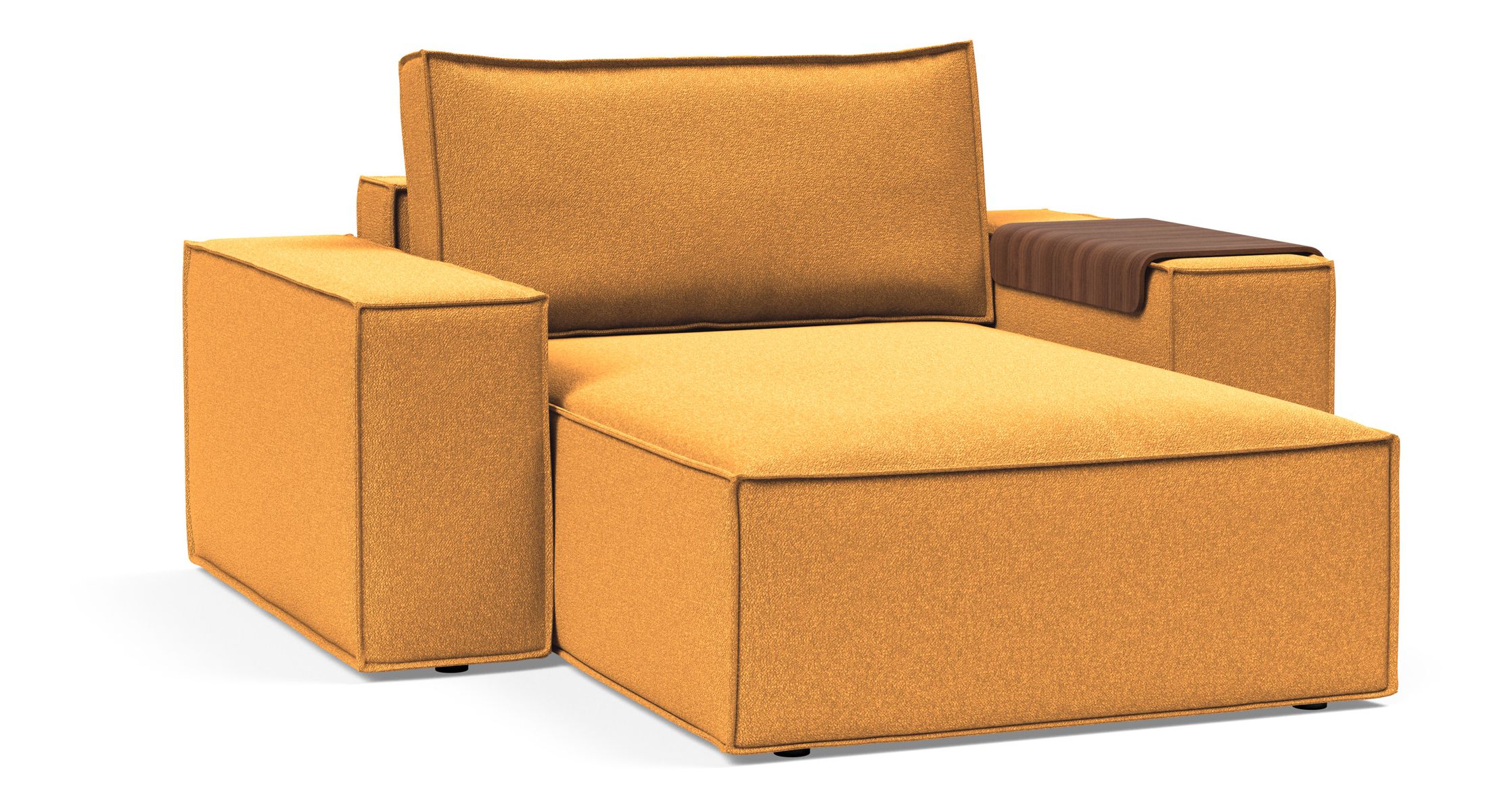 Newilla Storage Lounger Chair w/ Wide Arm Rests
