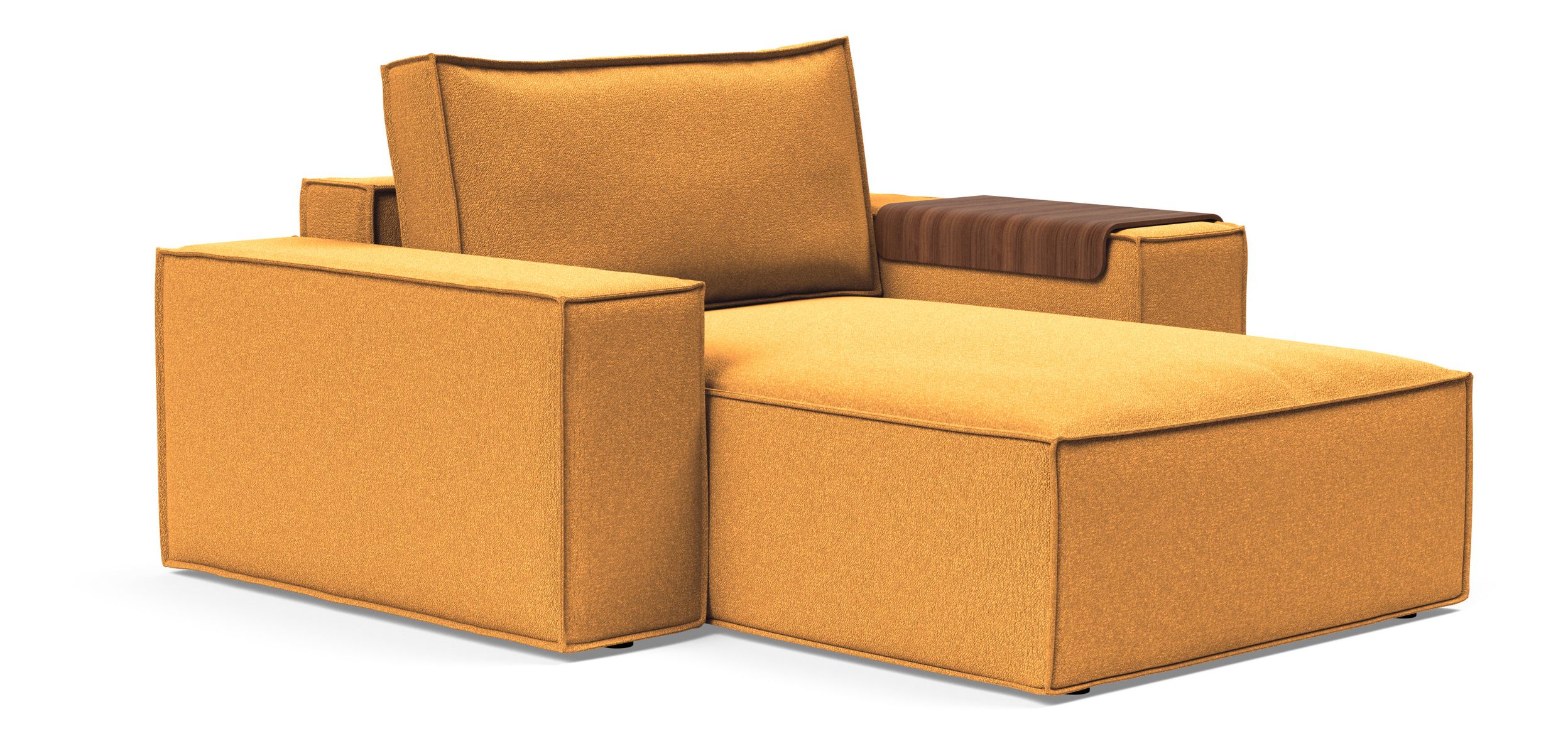 Newilla Storage Lounger Chair w/ Wide Arm Rests