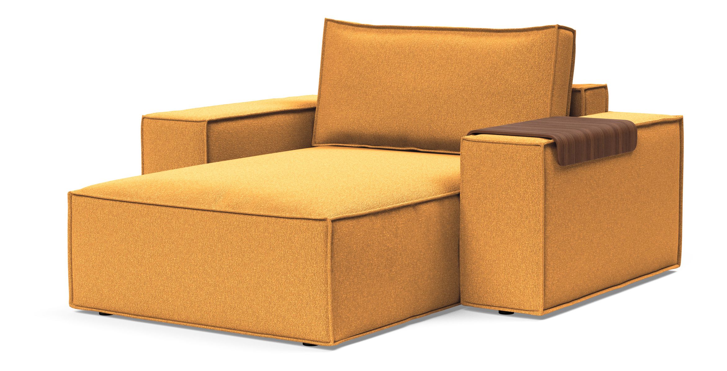 Newilla Storage Lounger Chair w/ Wide Arm Rests