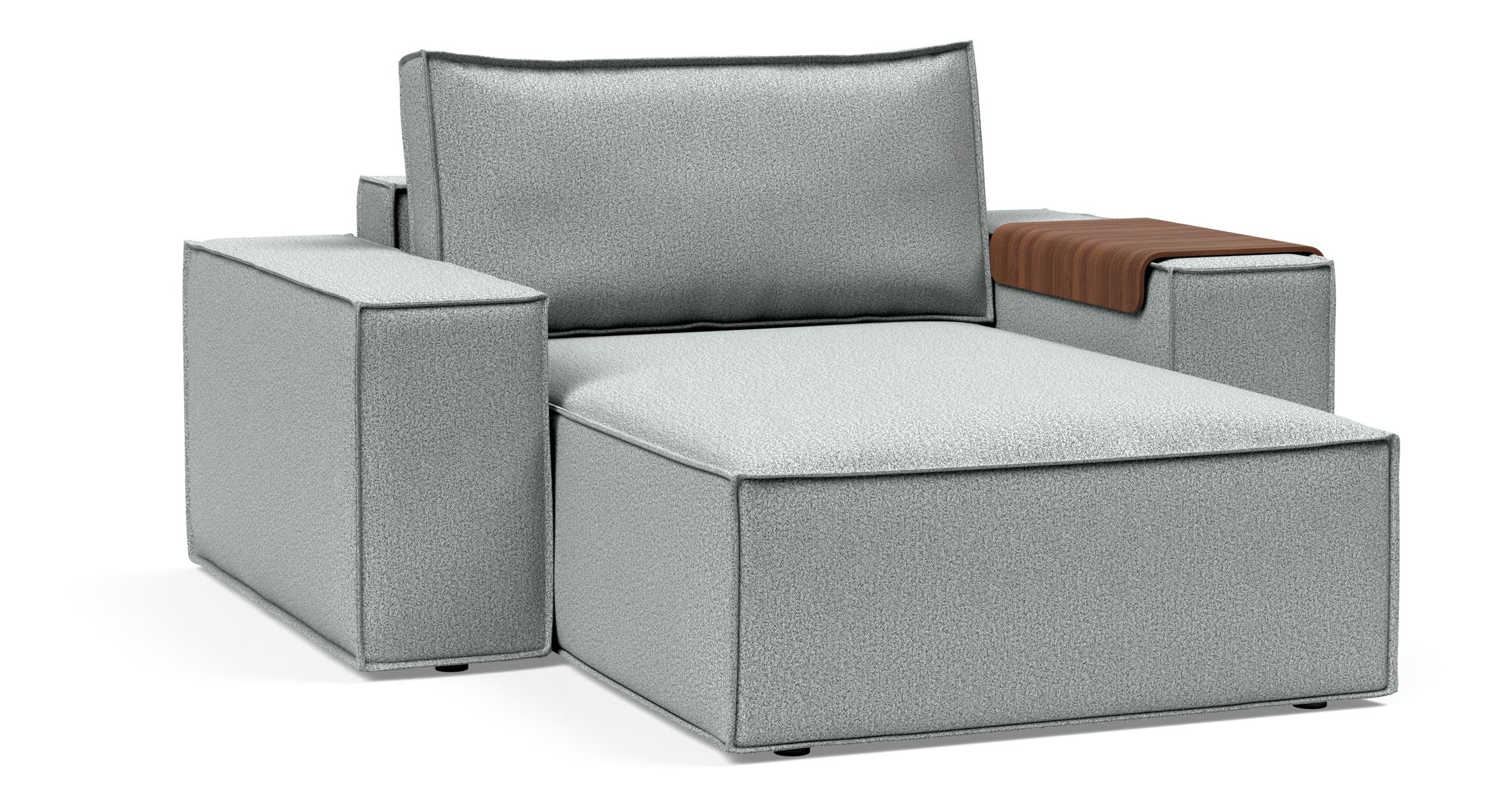 Newilla Storage Lounger Chair w/ Wide Arm Rests
