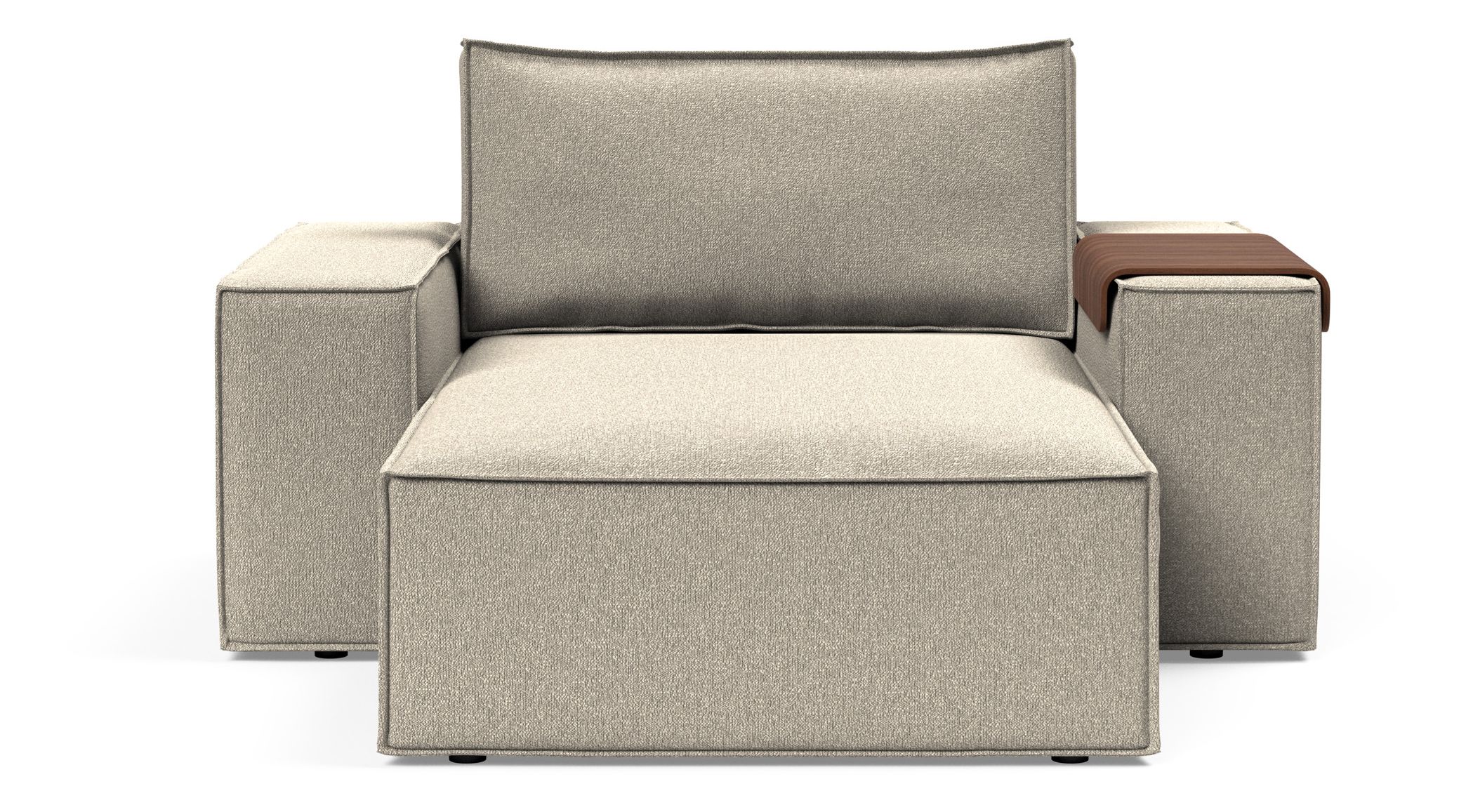 Newilla Storage Lounger Chair w/ Wide Arm Rests