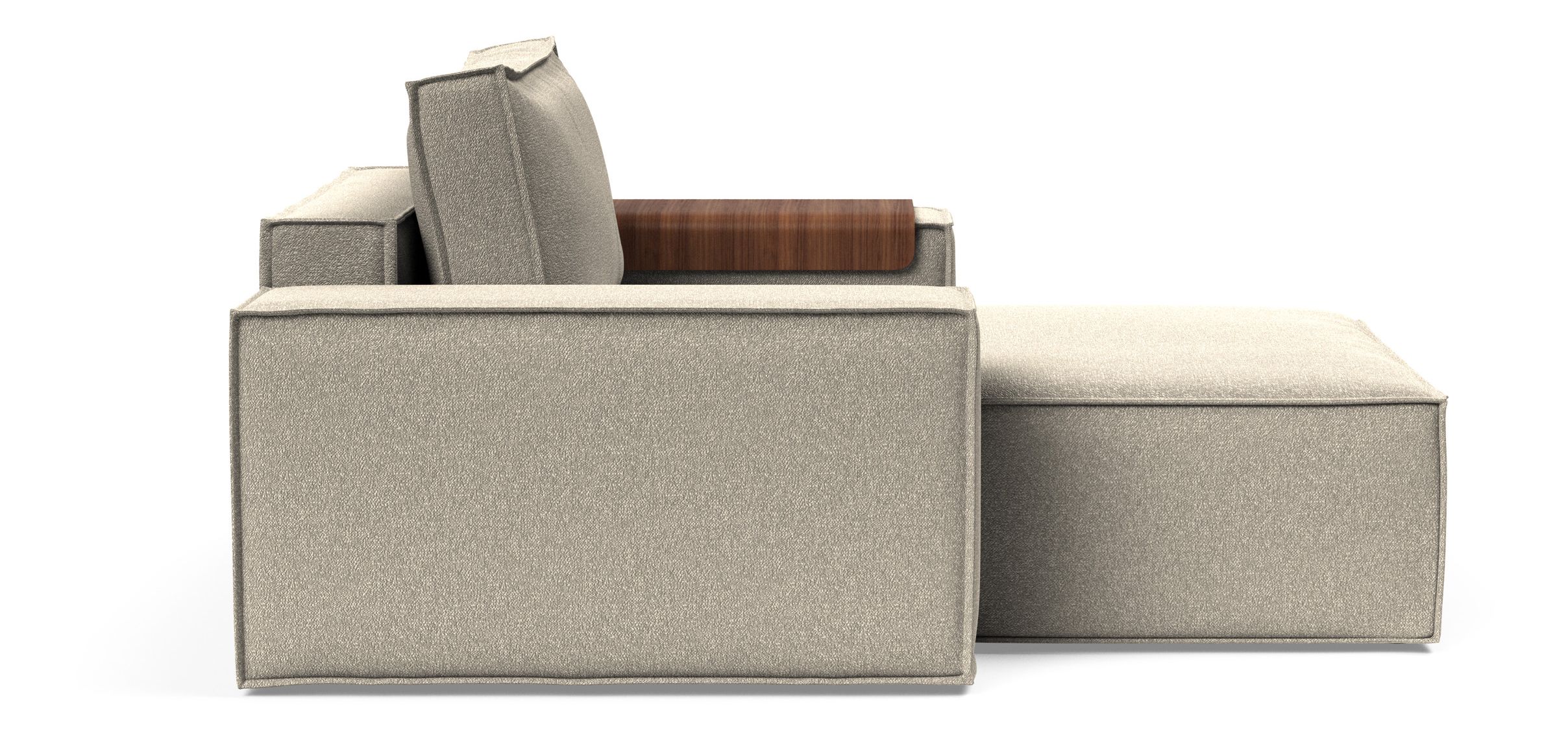 Newilla Storage Lounger Chair w/ Wide Arm Rests