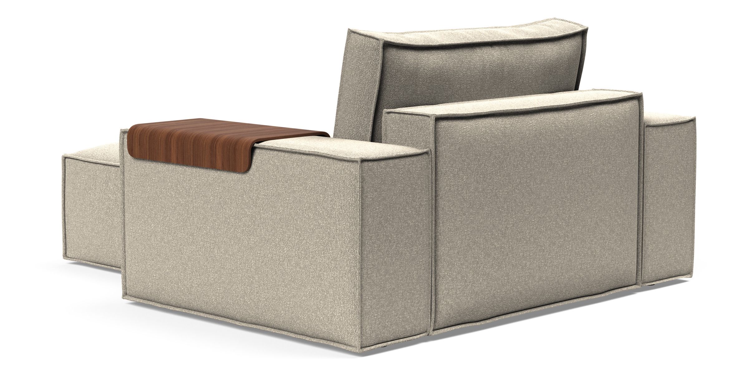 Newilla Storage Lounger Chair w/ Wide Arm Rests