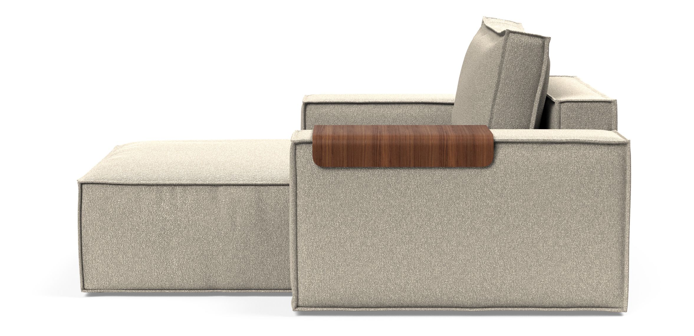 Newilla Storage Lounger Chair w/ Wide Arm Rests