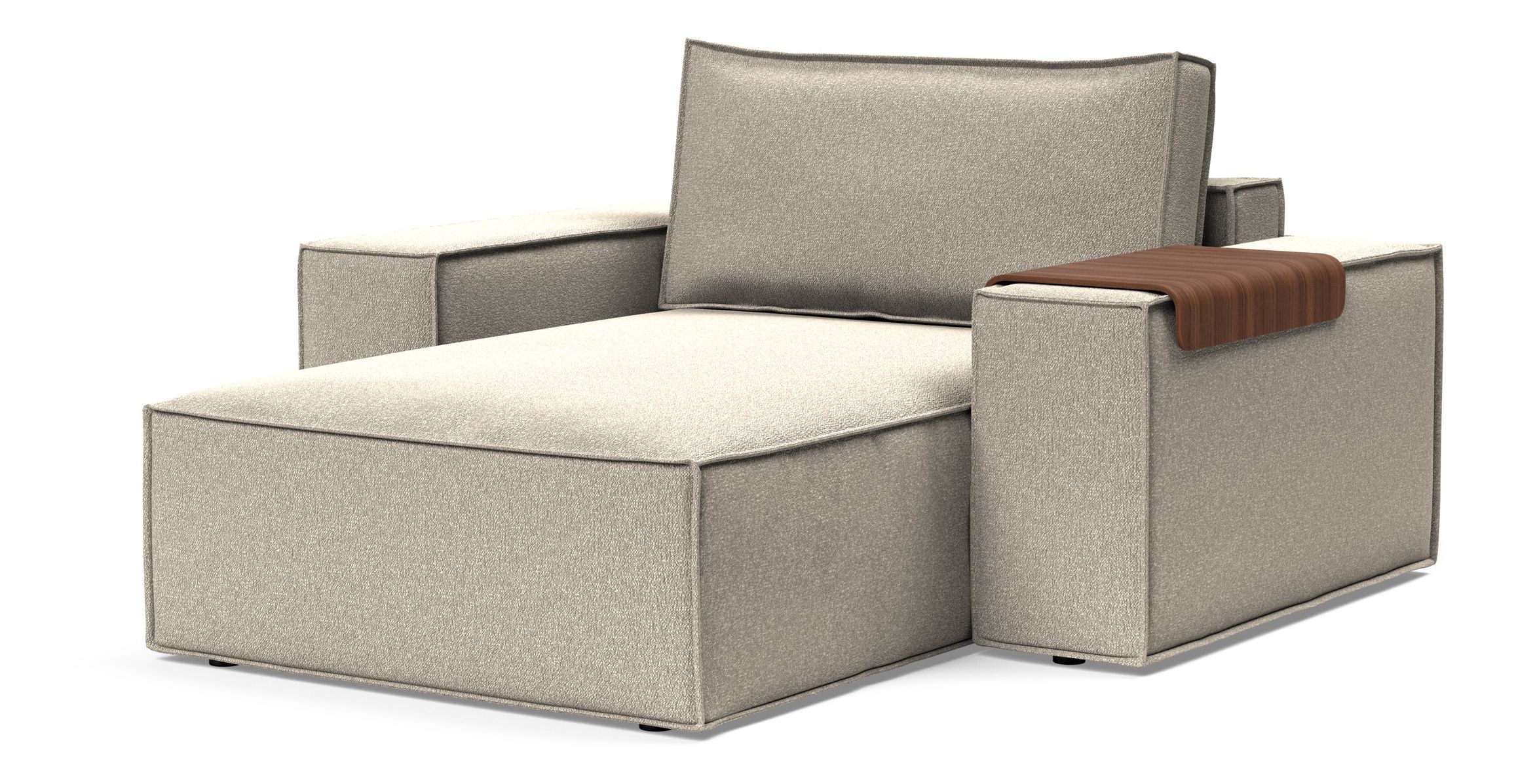 Newilla Storage Lounger Chair w/ Wide Arm Rests