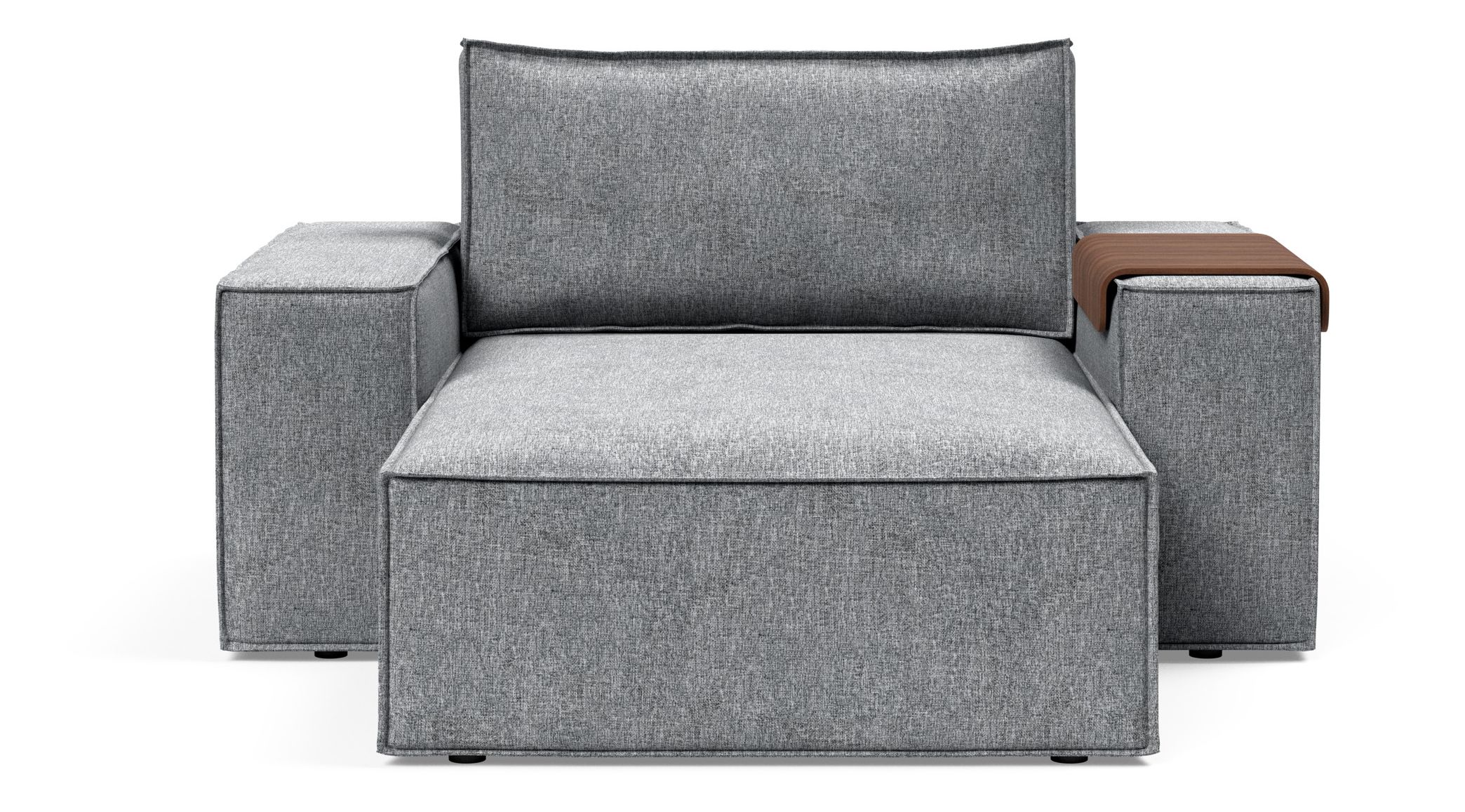 Newilla Storage Lounger Chair w/ Wide Arm Rests