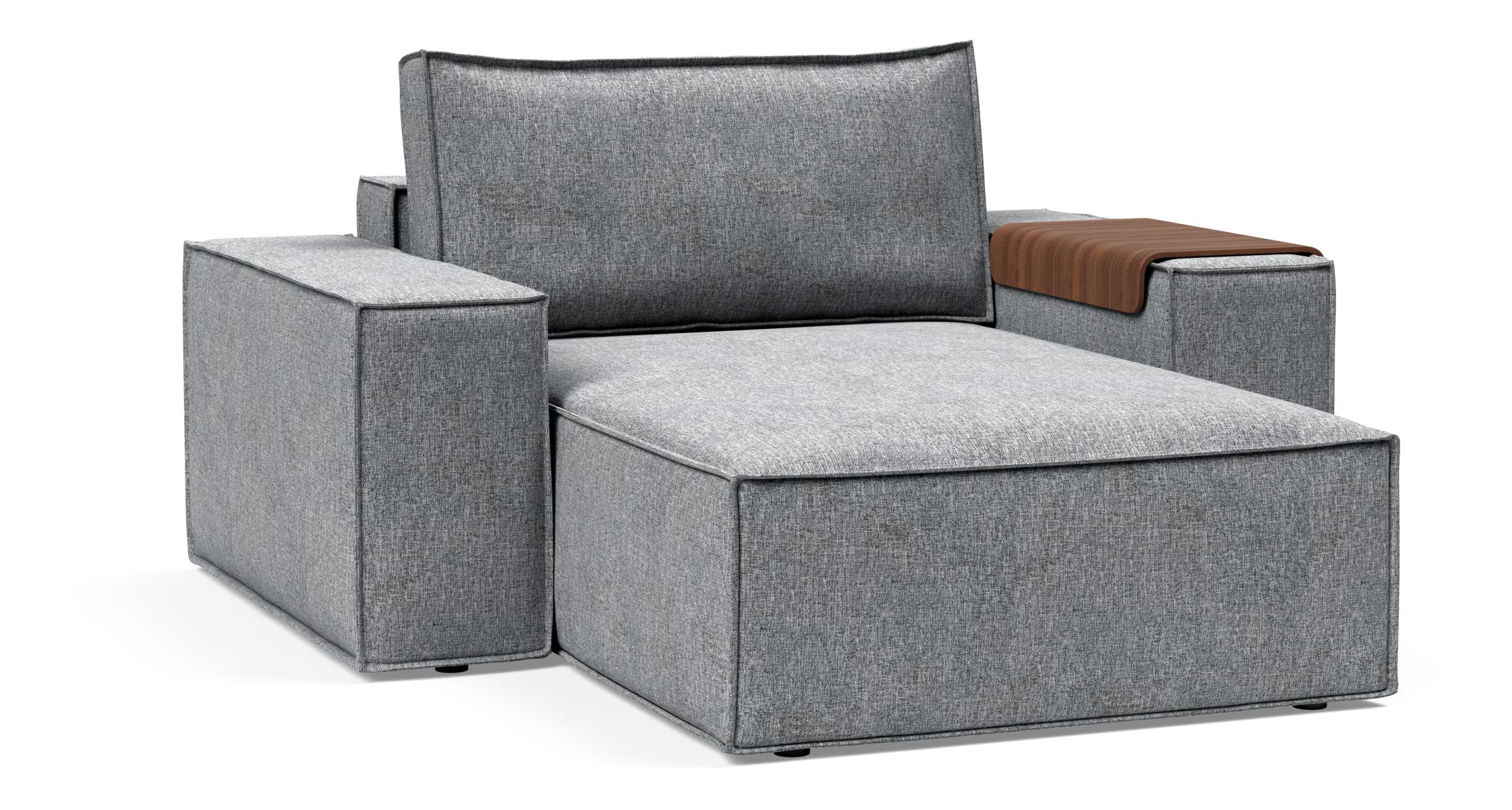 Newilla Storage Lounger Chair w/ Wide Arm Rests