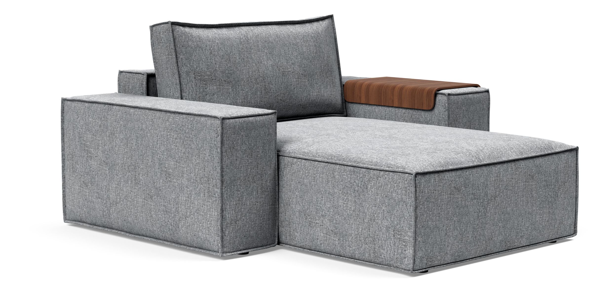 Newilla Storage Lounger Chair w/ Wide Arm Rests