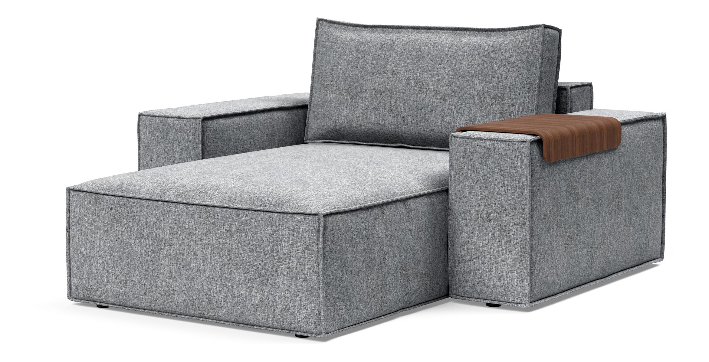 Newilla Storage Lounger Chair w/ Wide Arm Rests