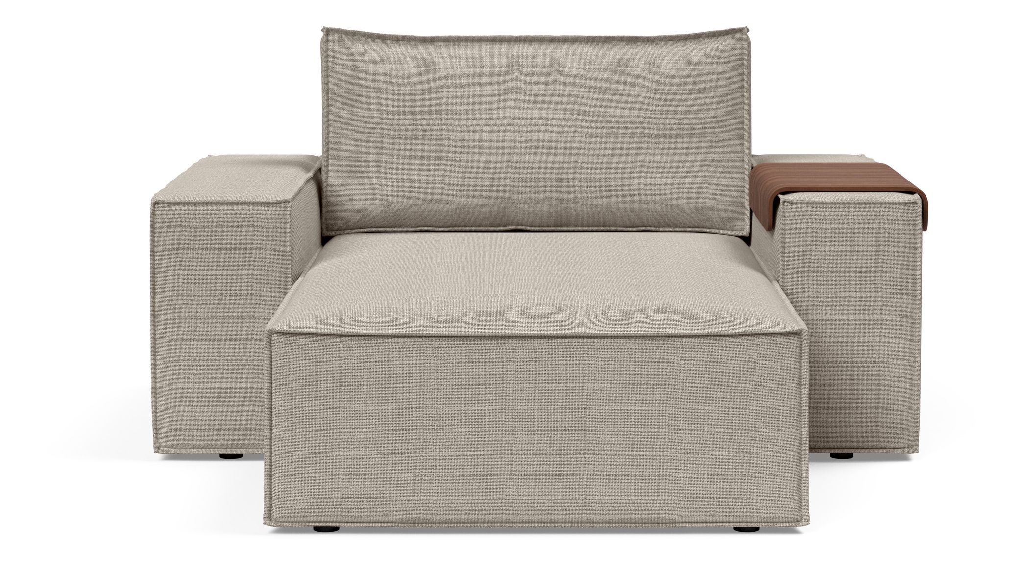 Newilla Storage Lounger Chair w/ Wide Arm Rests