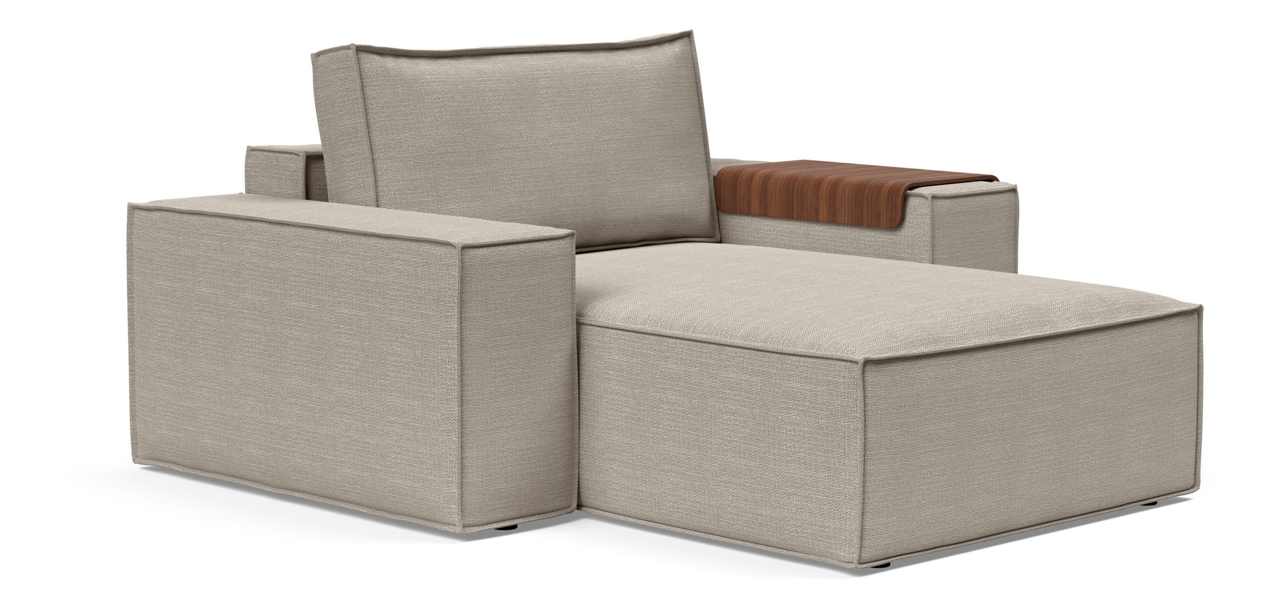 Newilla Storage Lounger Chair w/ Wide Arm Rests