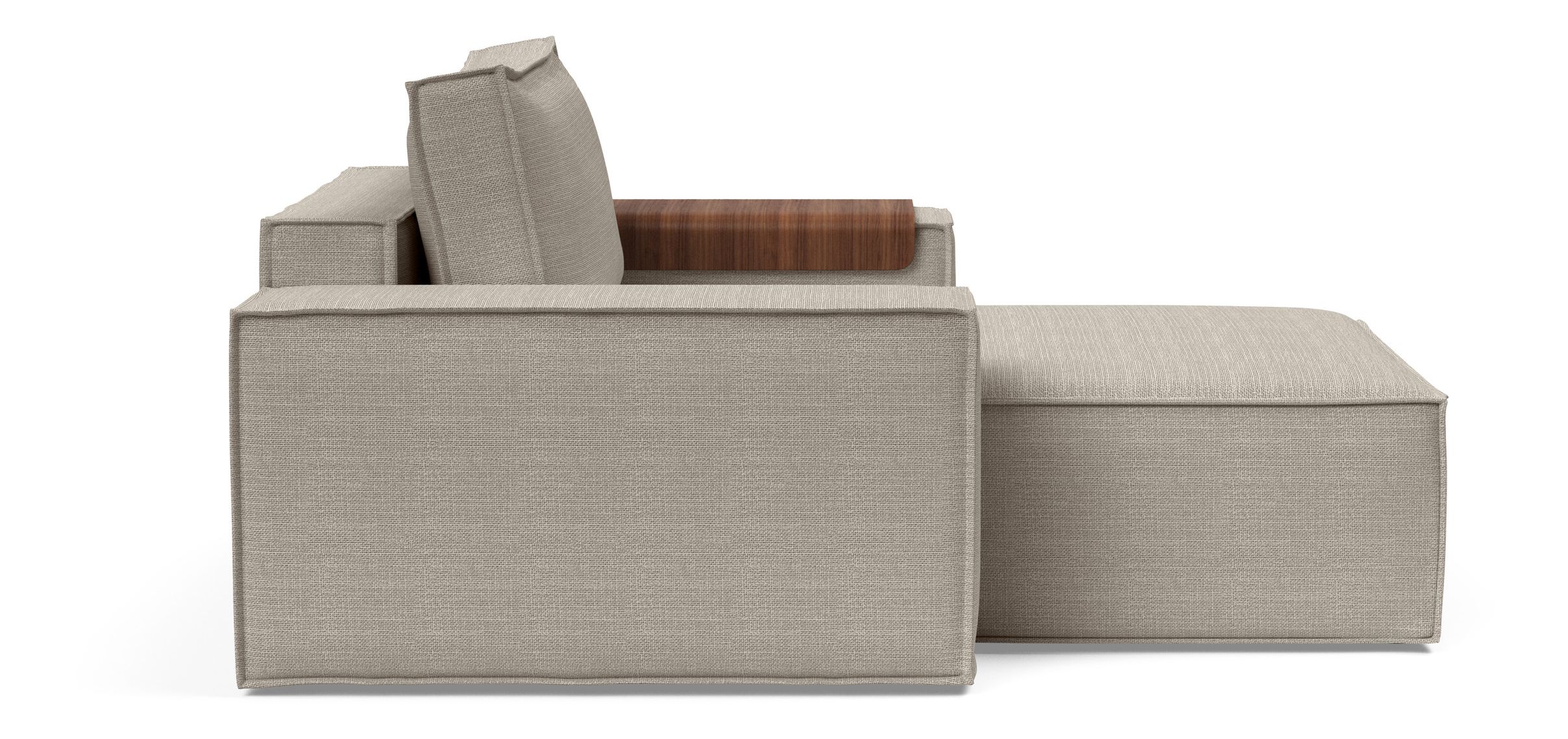 Newilla Storage Lounger Chair w/ Wide Arm Rests