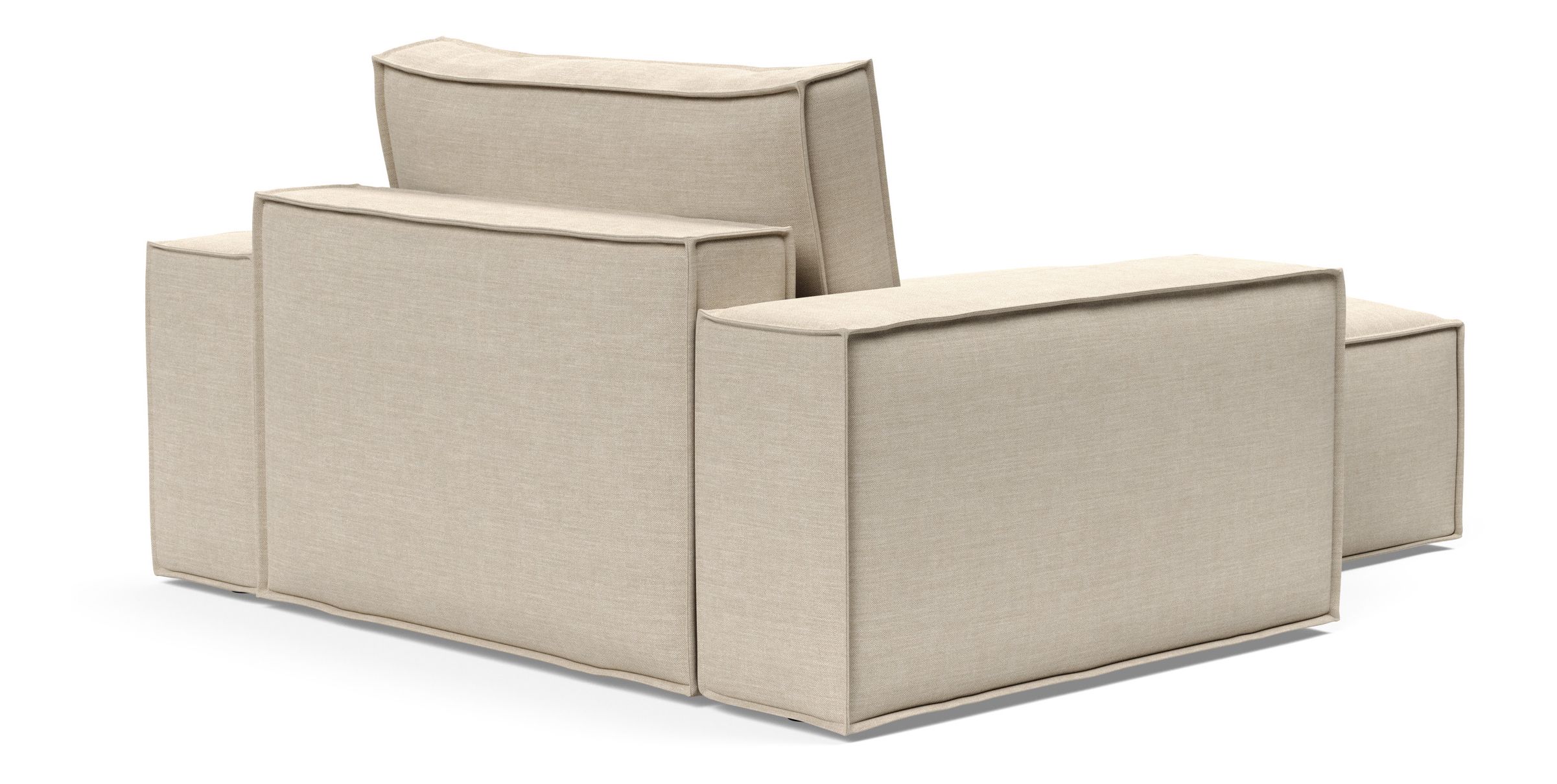 Newilla Storage Lounger Chair w/ Wide Arm Rests