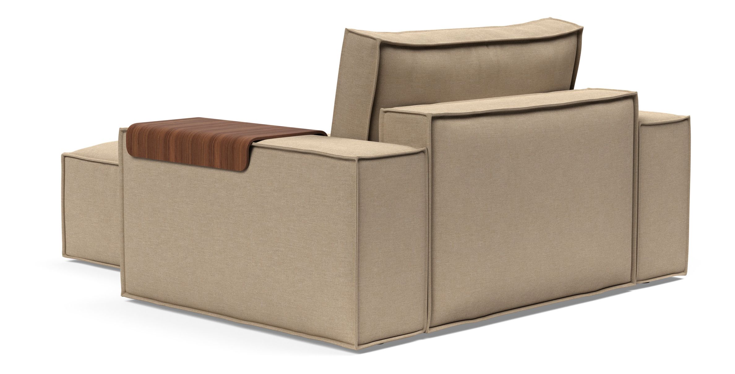 Newilla Storage Lounger Chair w/ Wide Arm Rests