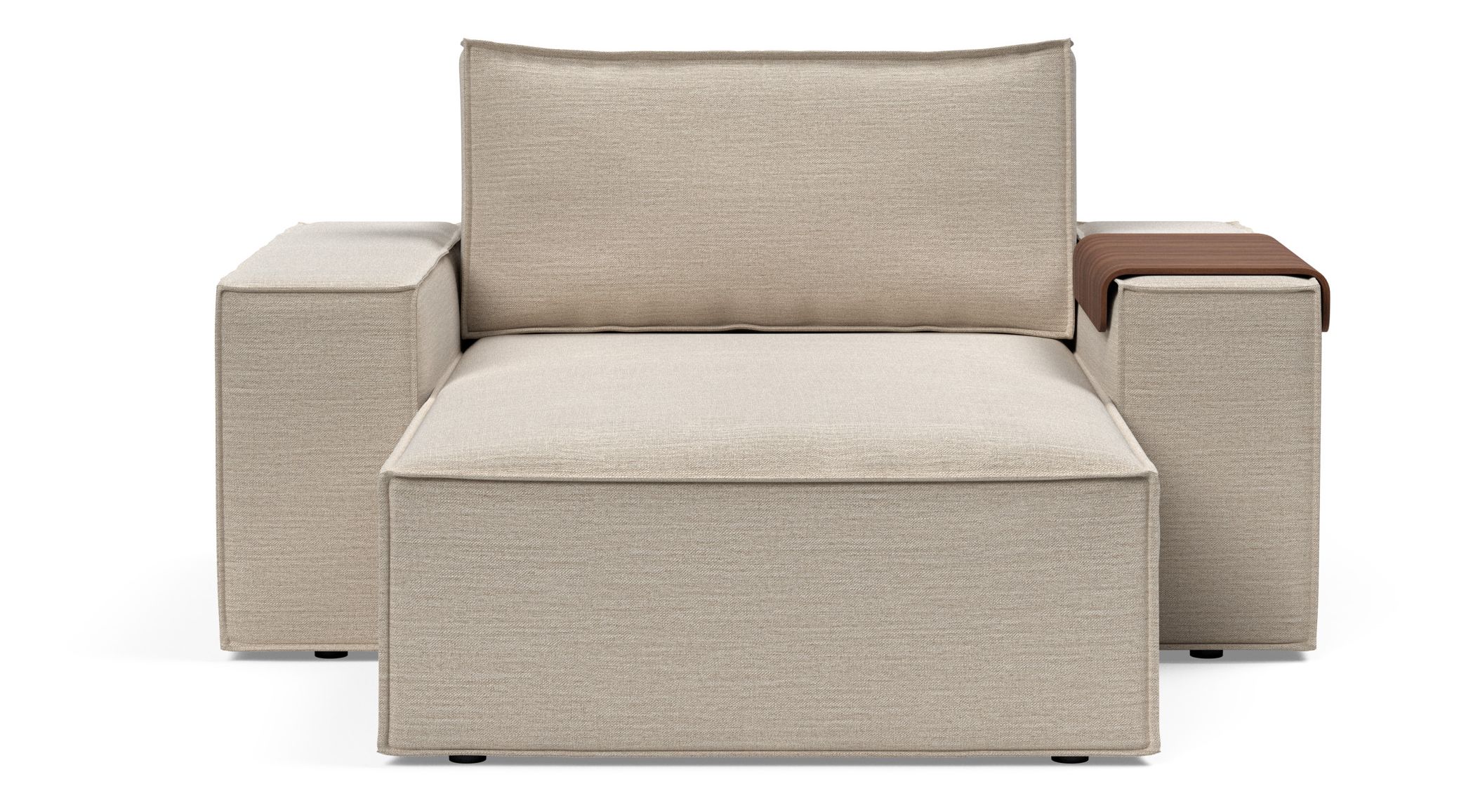 Newilla Storage Lounger Chair w/ Wide Arm Rests