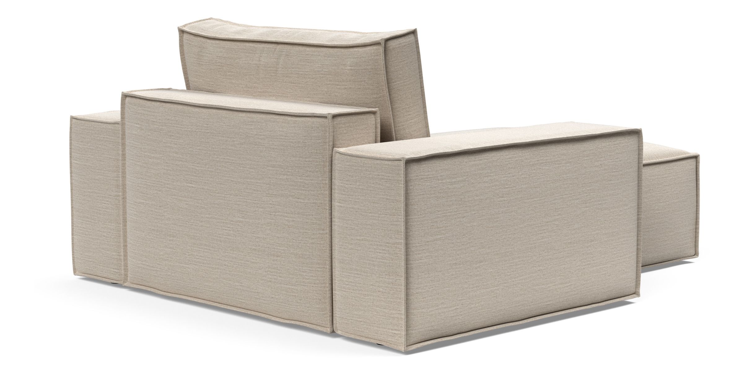 Newilla Storage Lounger Chair w/ Wide Arm Rests