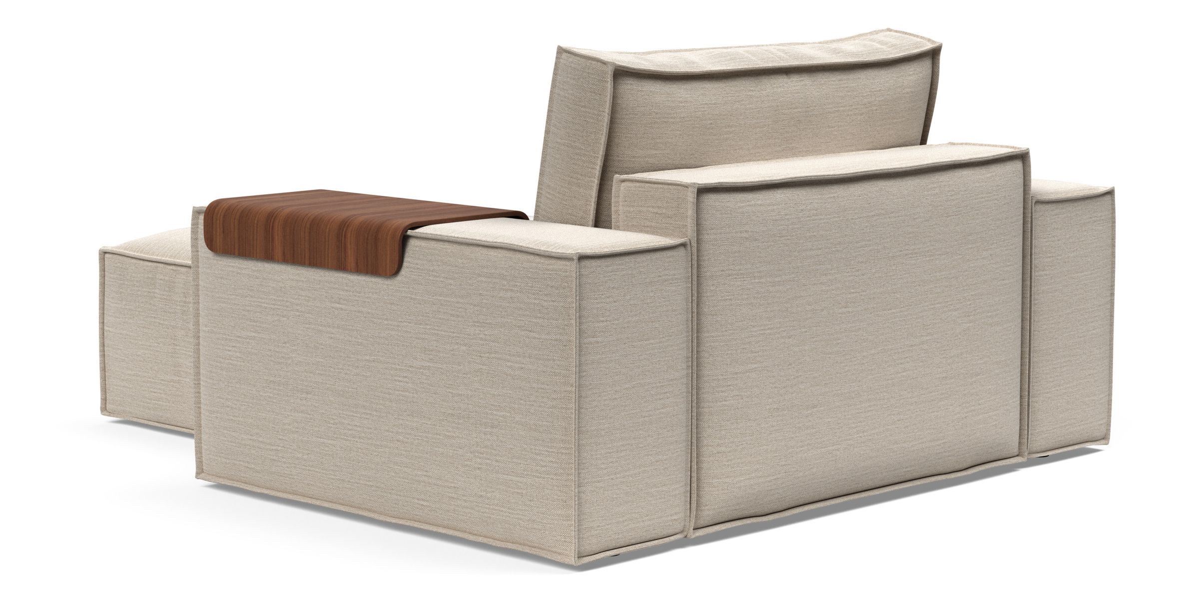 Newilla Storage Lounger Chair w/ Wide Arm Rests
