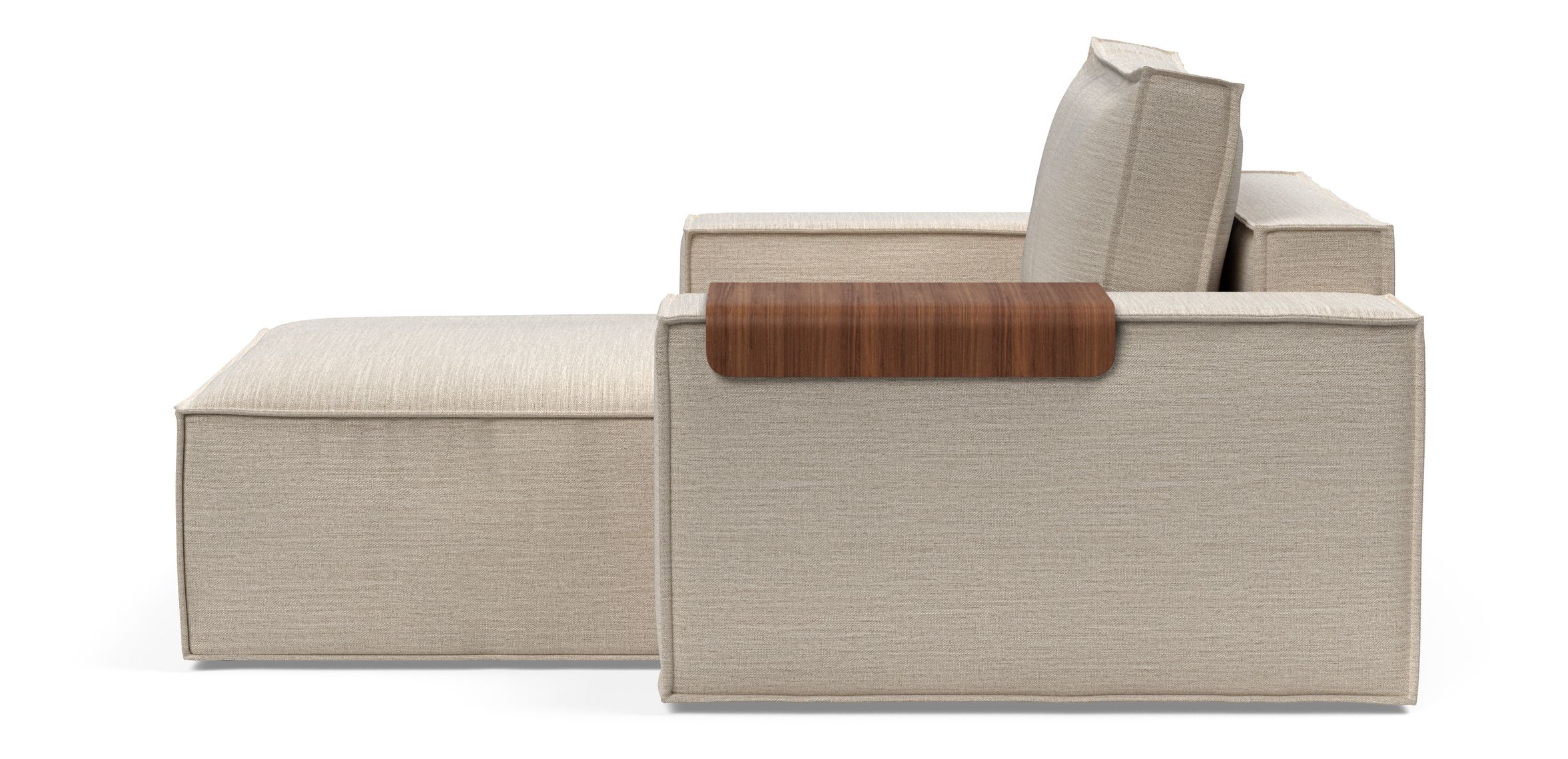 Newilla Storage Lounger Chair w/ Wide Arm Rests