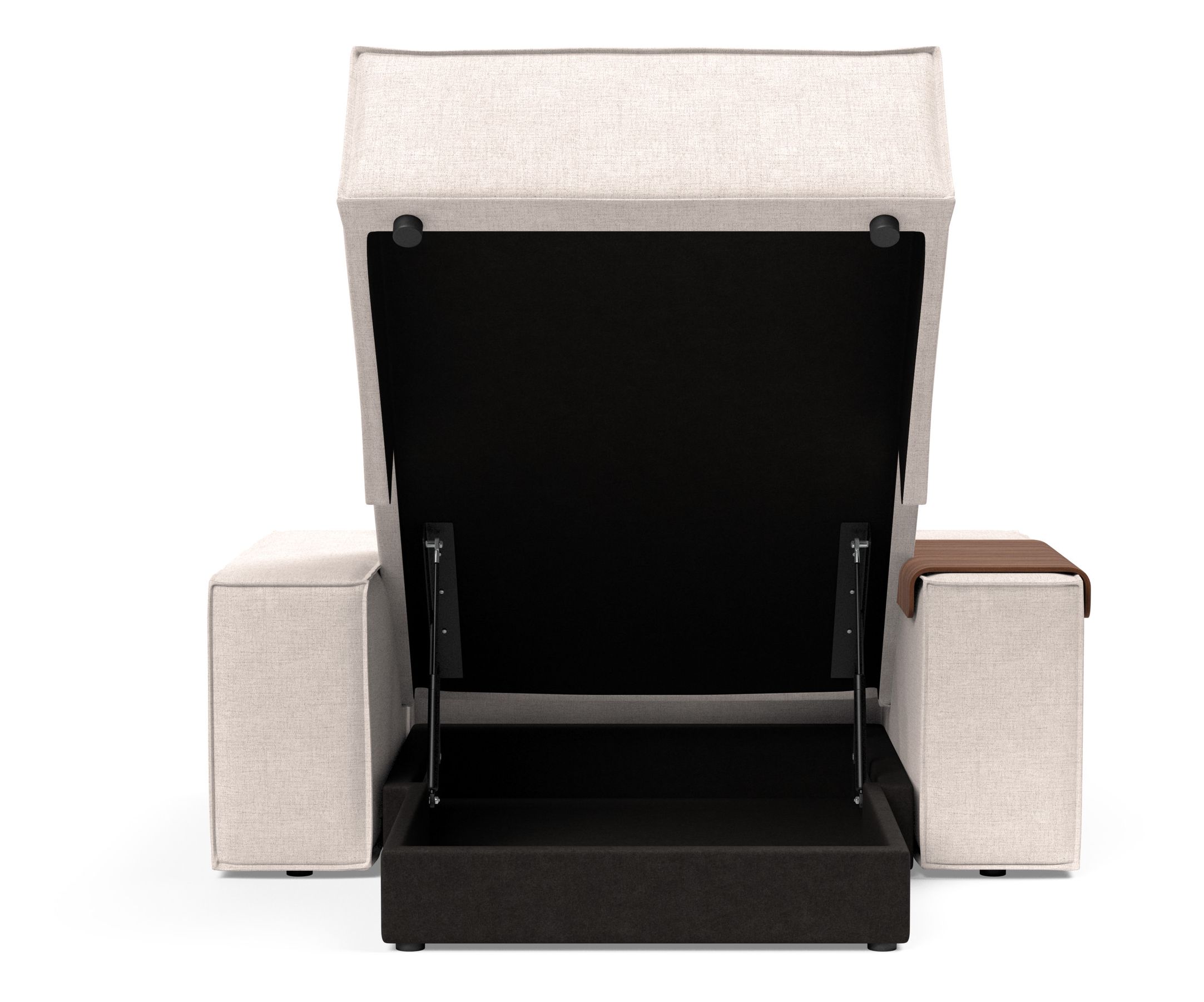 Newilla Storage Lounger Chair w/ Wide Arm Rests