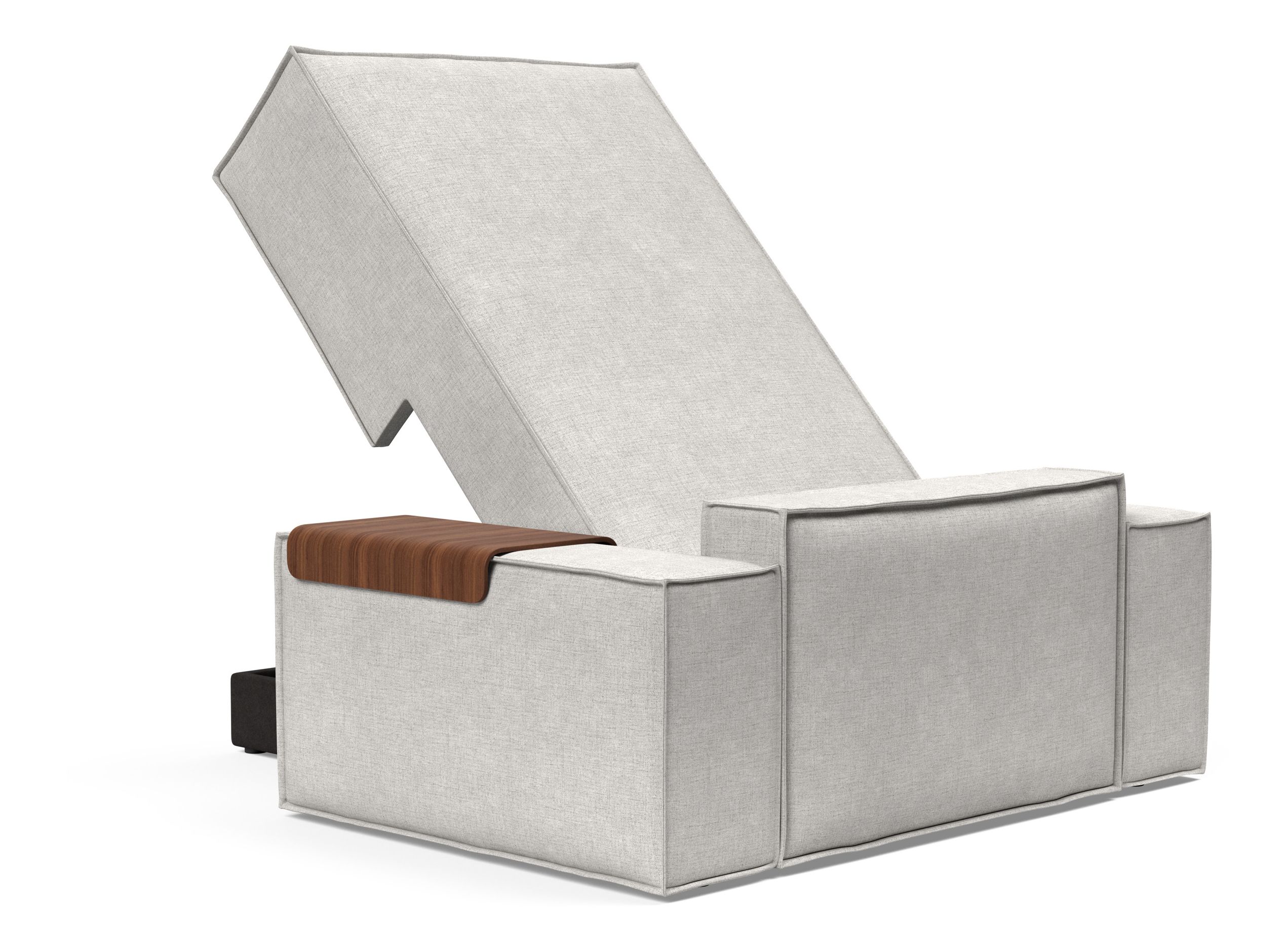 Newilla Storage Lounger Chair w/ Wide Arm Rests