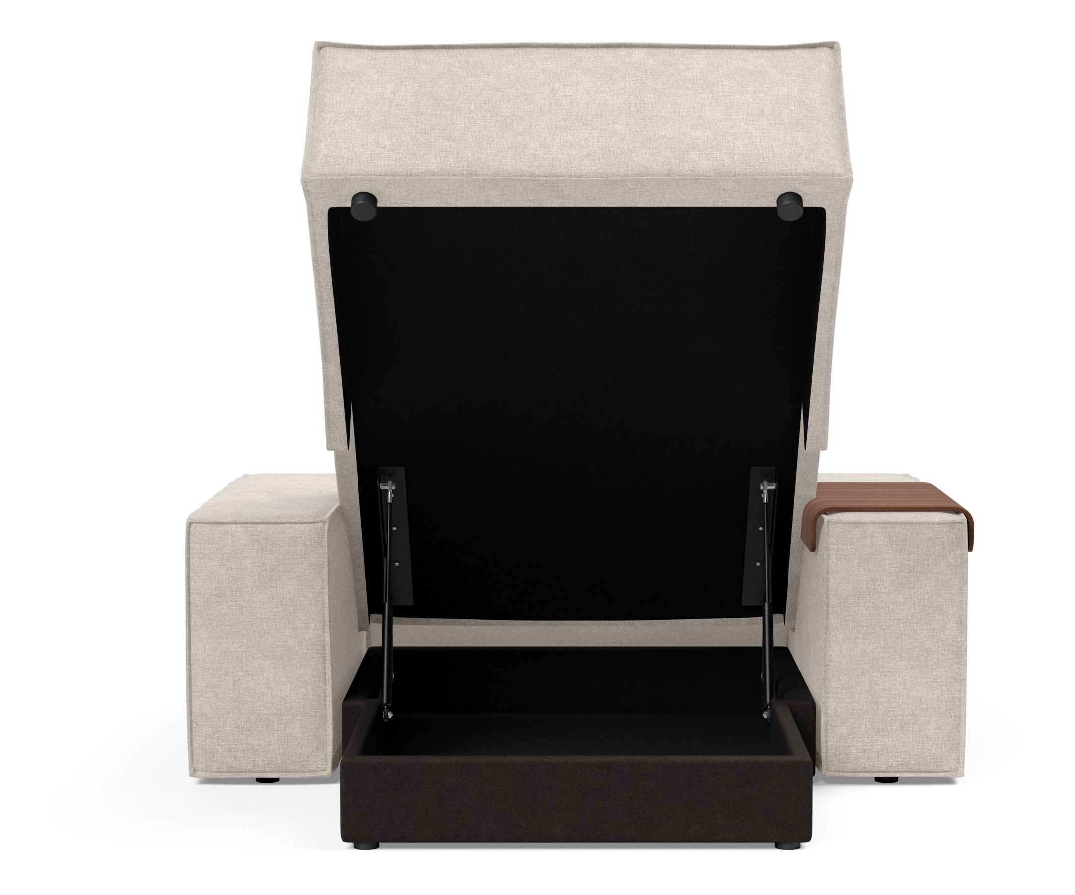 Newilla Storage Lounger Chair w/ Wide Arm Rests