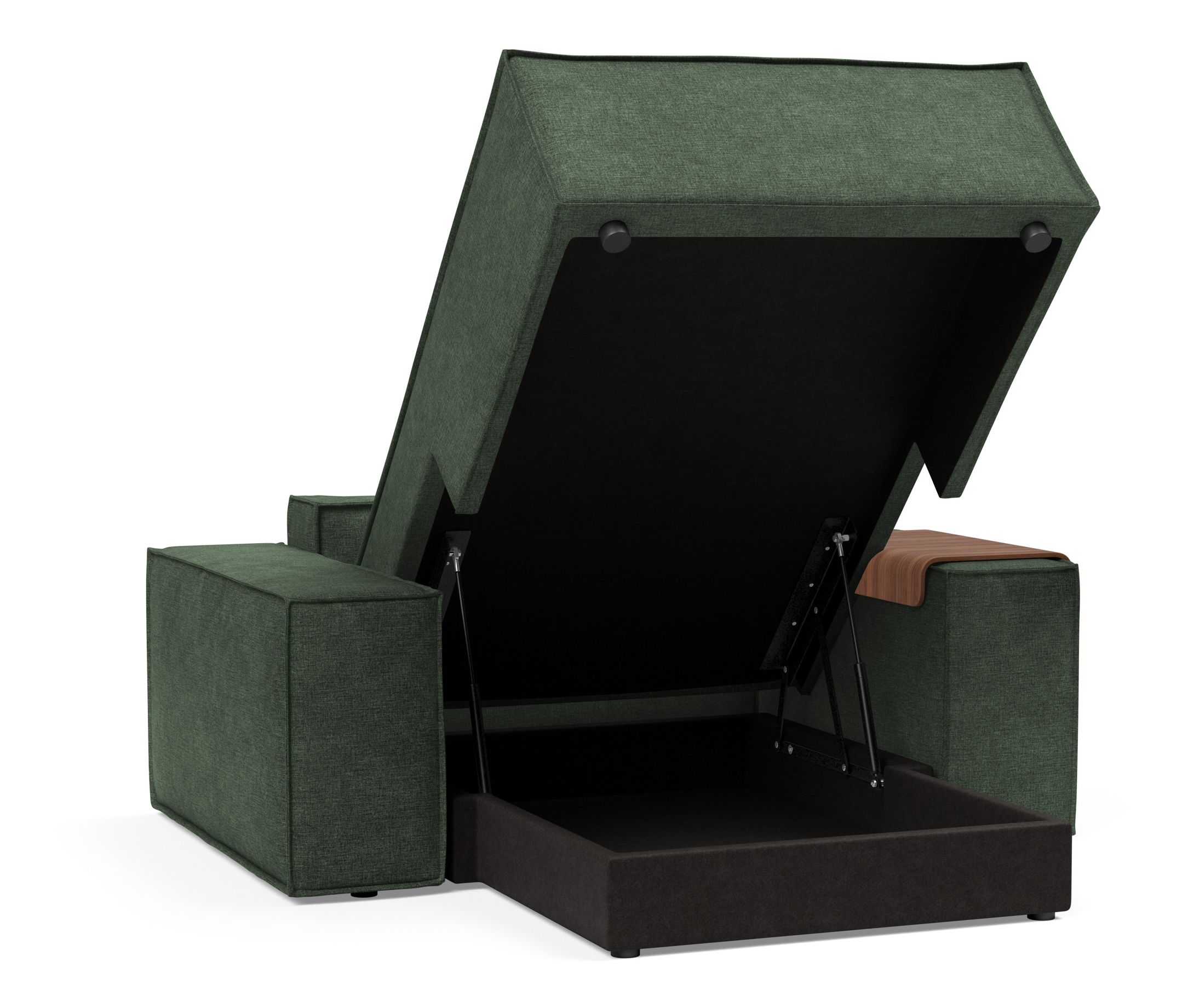 Newilla Storage Lounger Chair w/ Wide Arm Rests