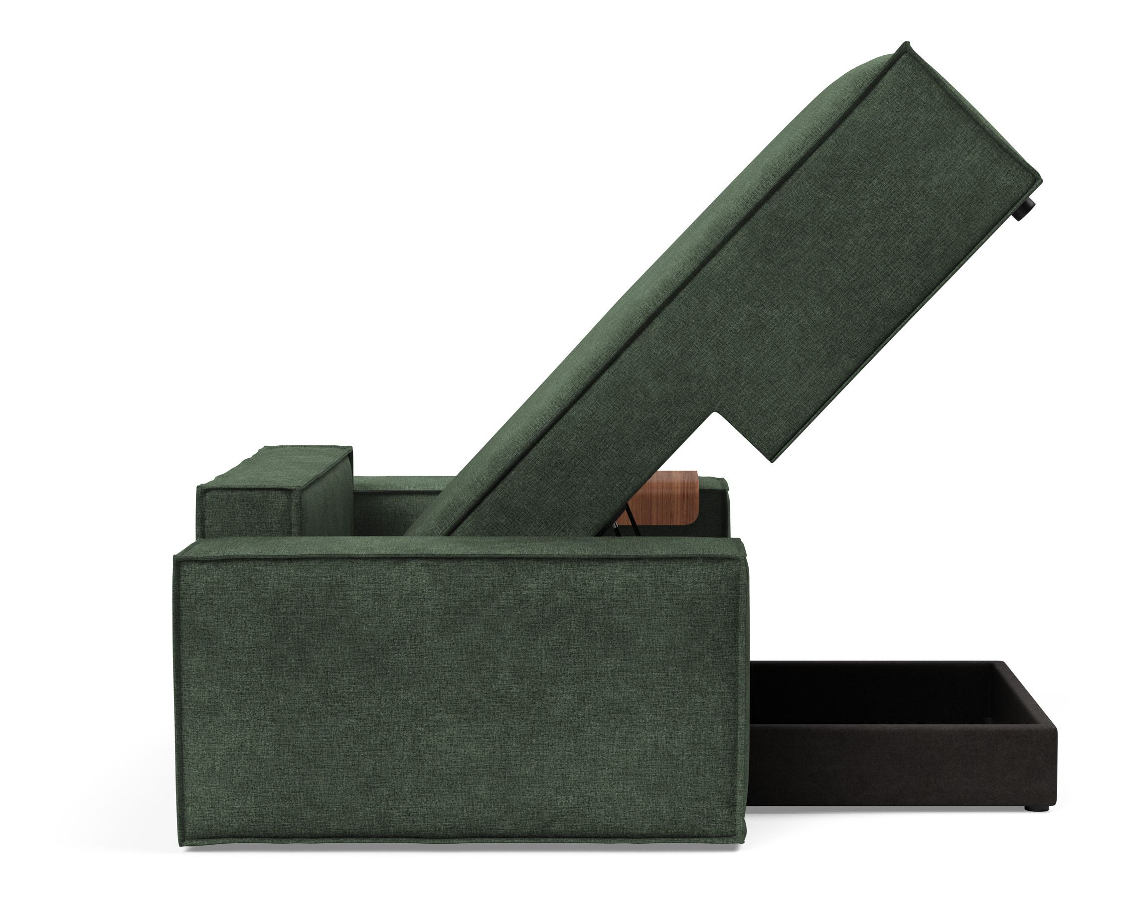 Newilla Storage Lounger Chair w/ Wide Arm Rests