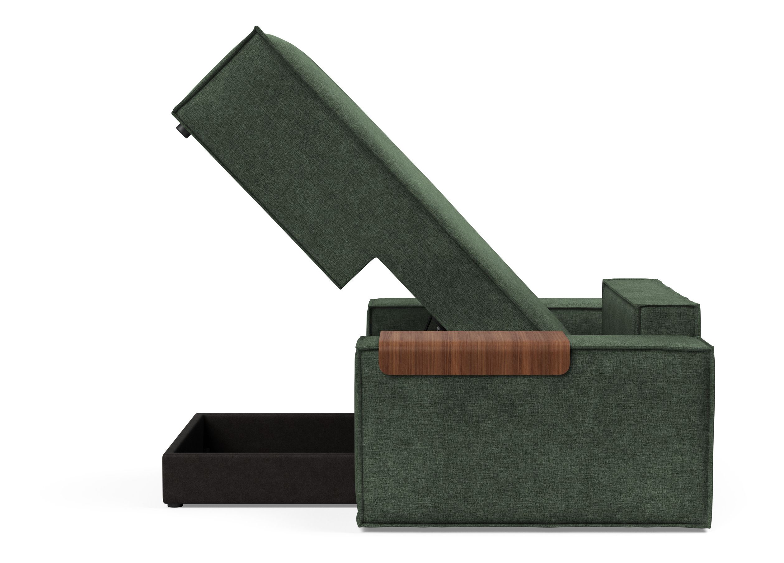 Newilla Storage Lounger Chair w/ Wide Arm Rests