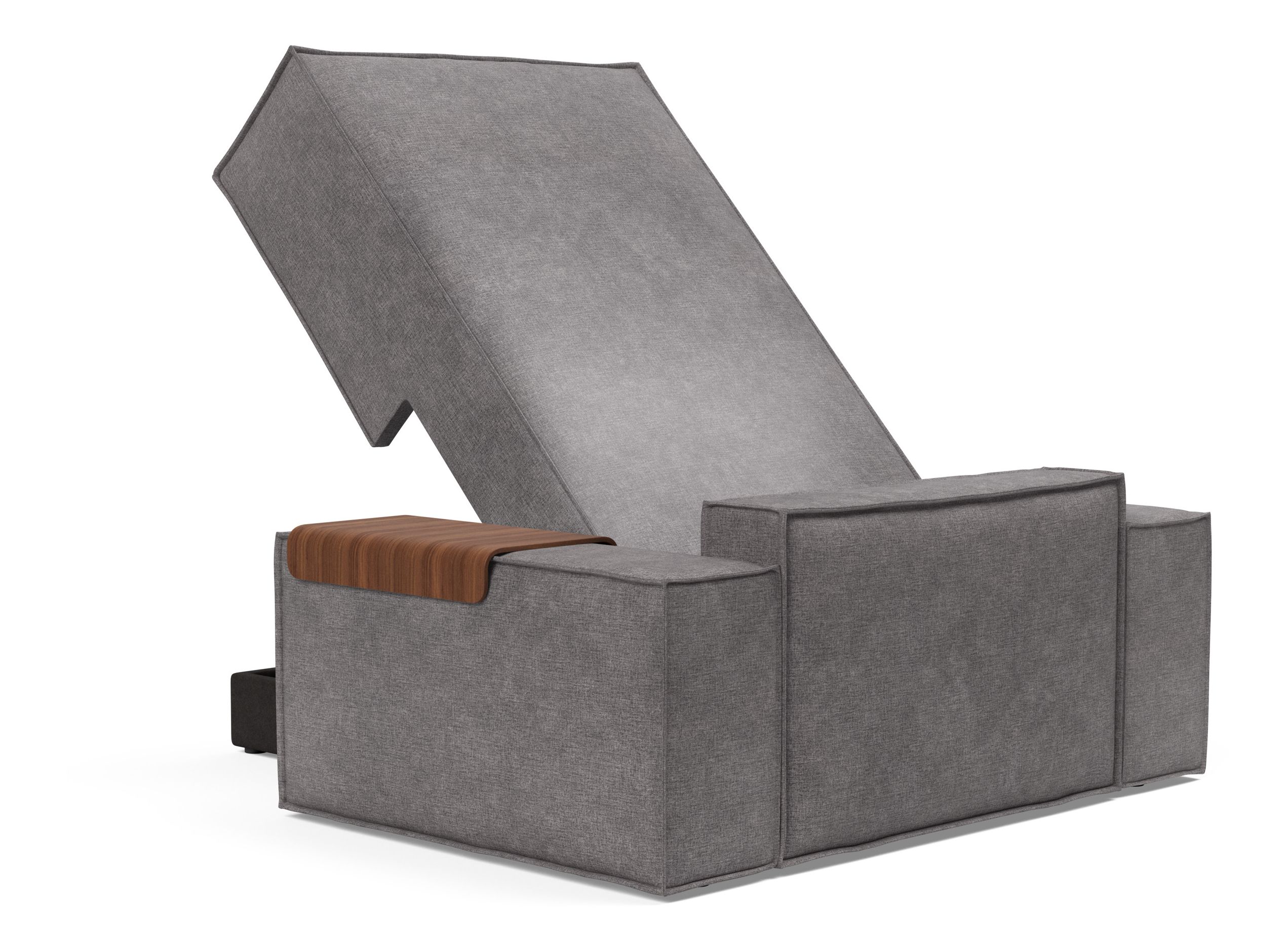 Newilla Storage Lounger Chair w/ Wide Arm Rests