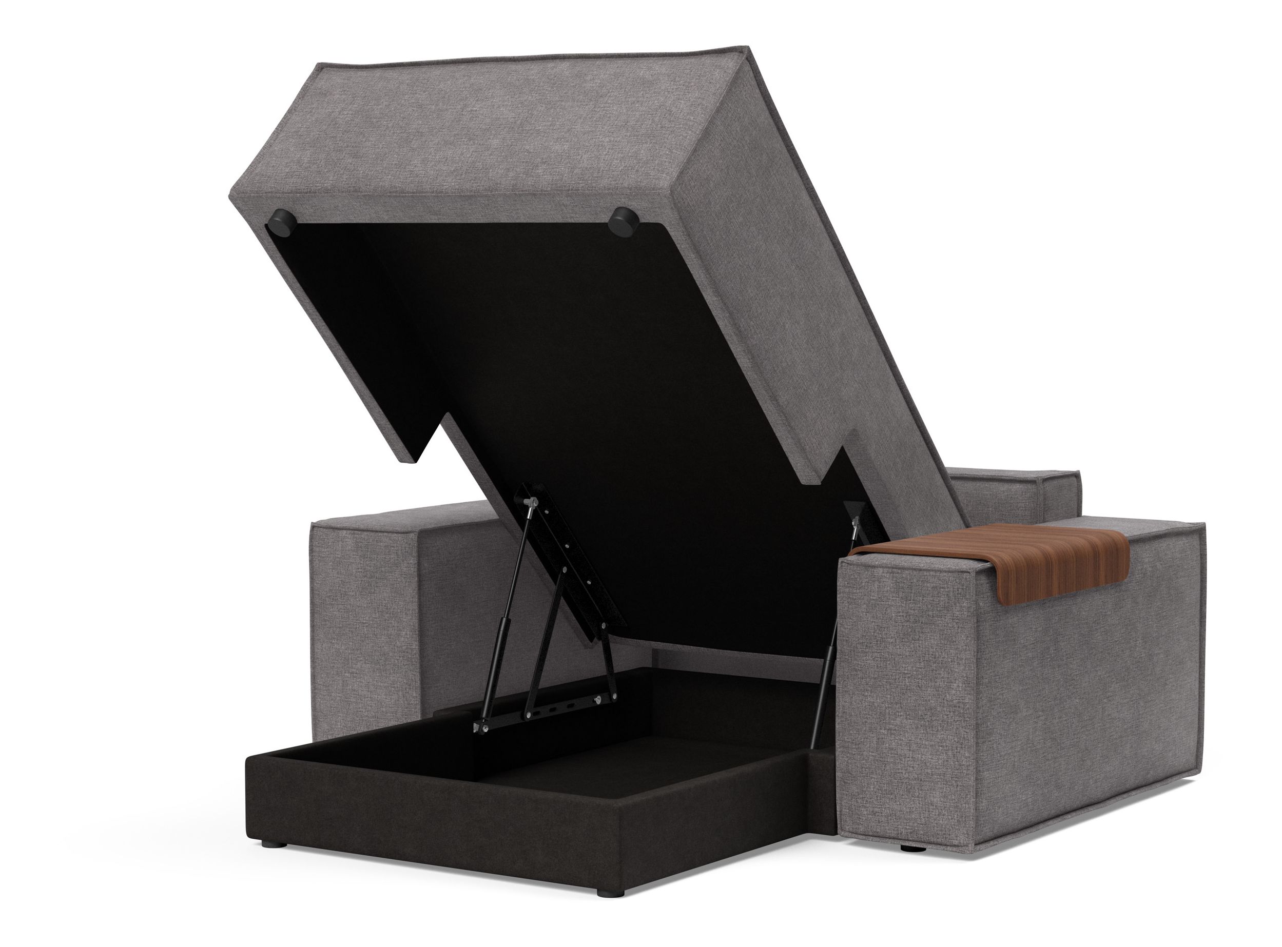 Newilla Storage Lounger Chair w/ Wide Arm Rests