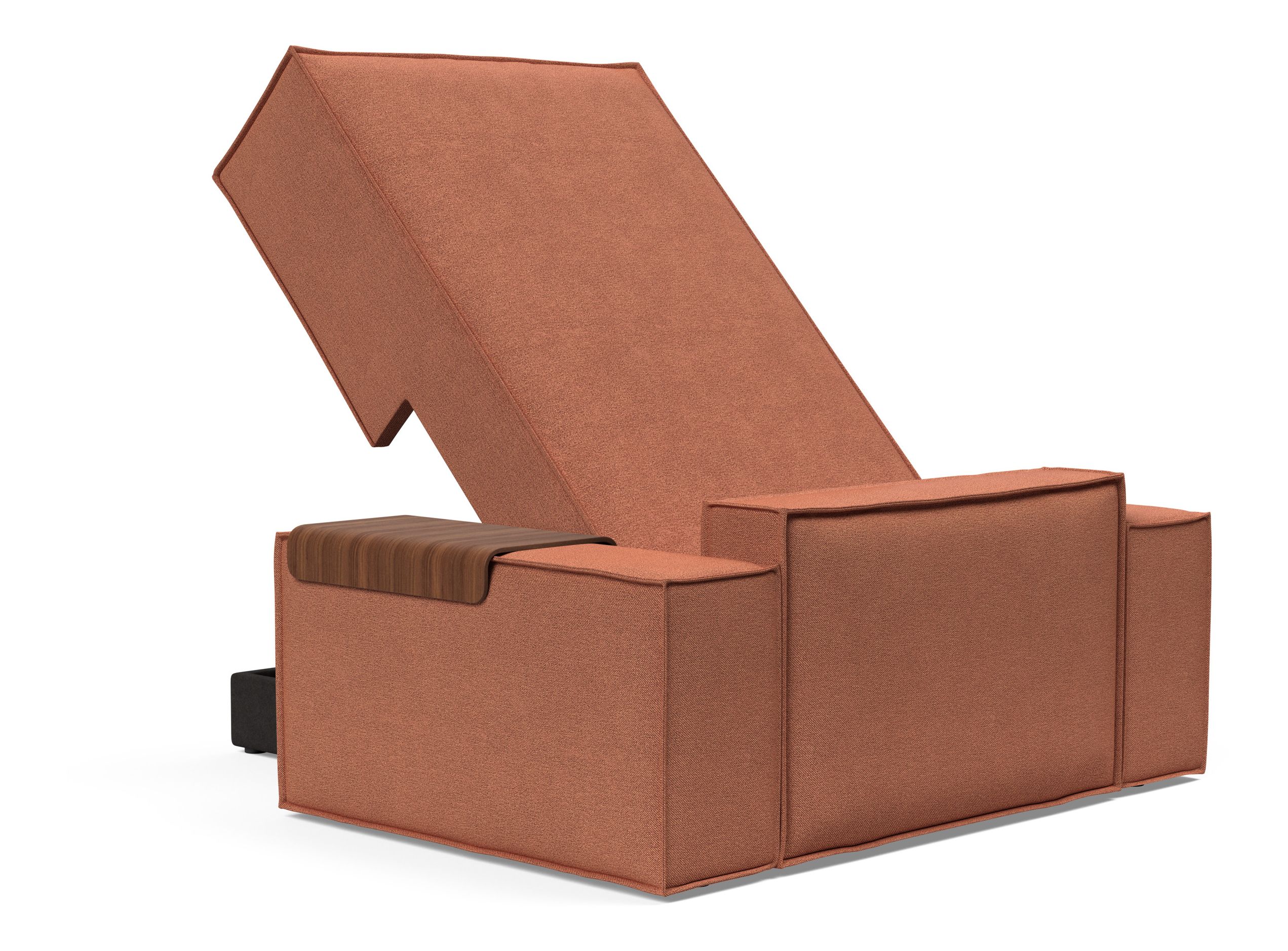 Newilla Storage Lounger Chair w/ Wide Arm Rests