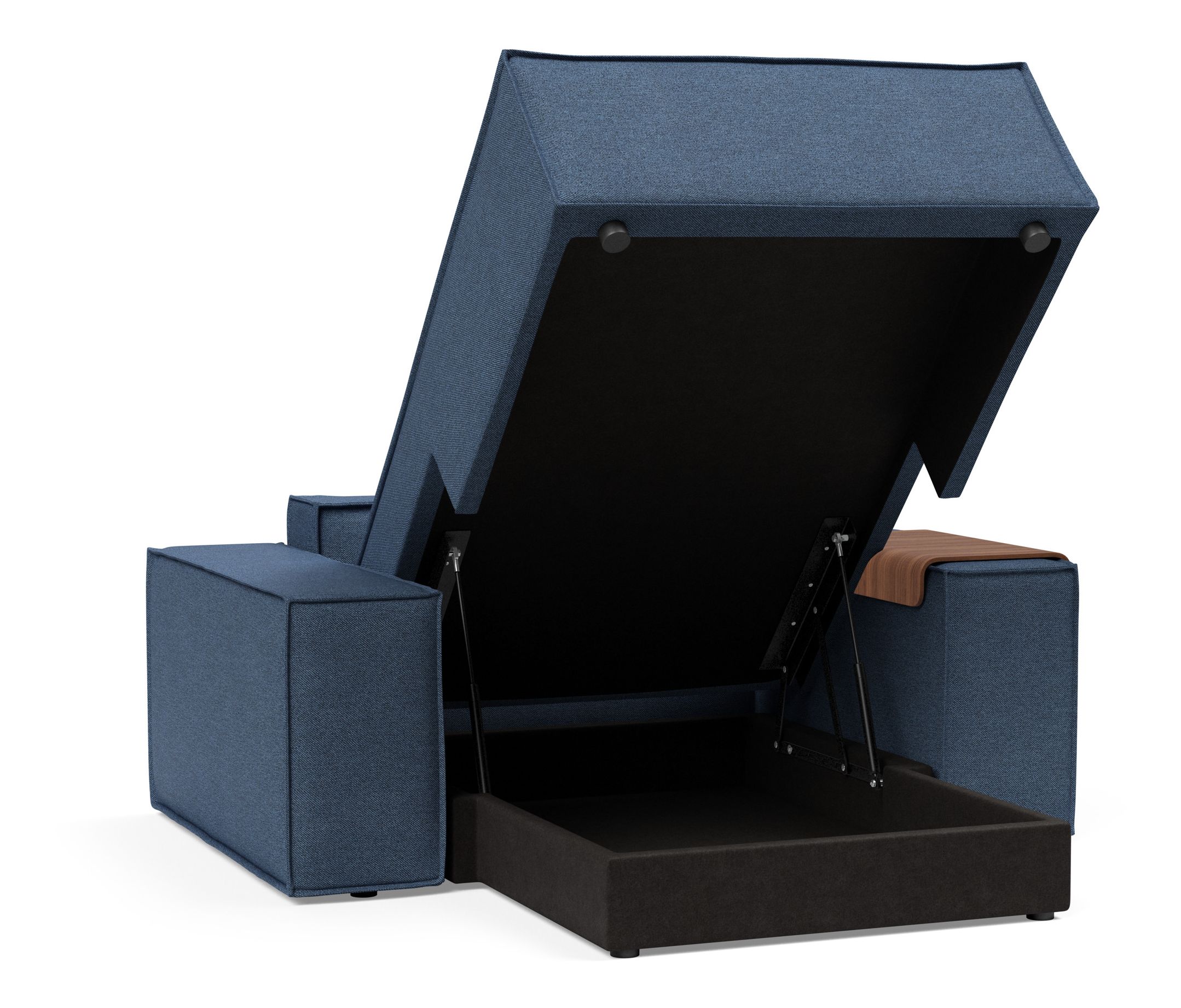 Newilla Storage Lounger Chair w/ Wide Arm Rests