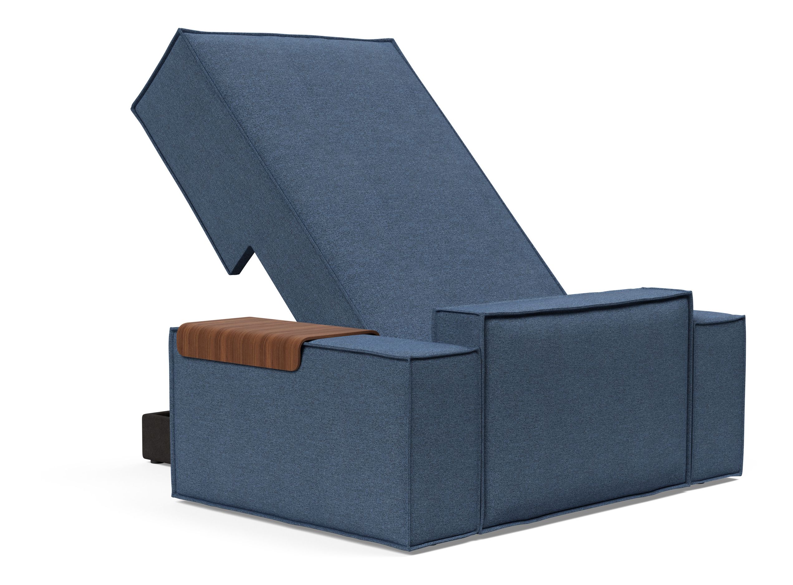 Newilla Storage Lounger Chair w/ Wide Arm Rests