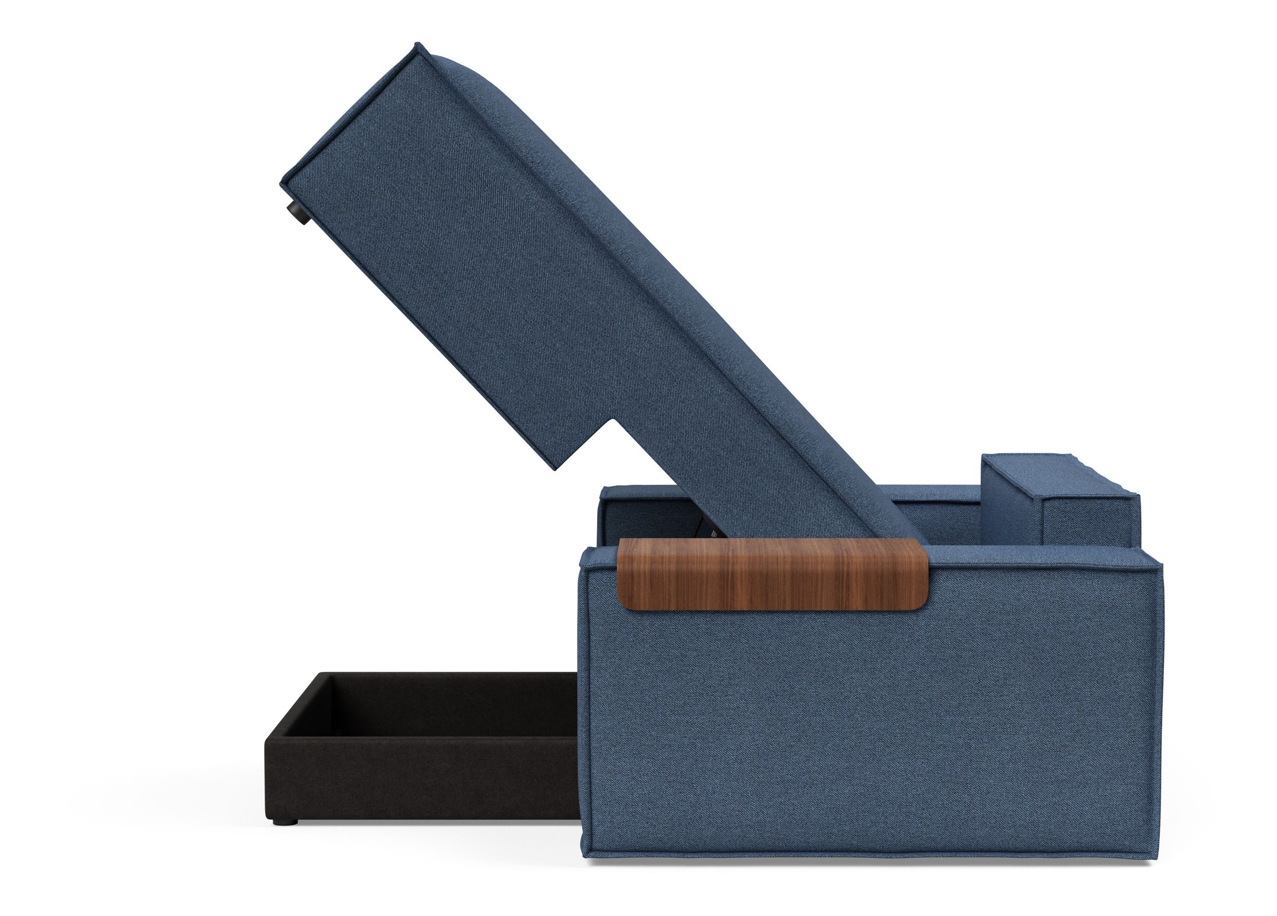 Newilla Storage Lounger Chair w/ Wide Arm Rests
