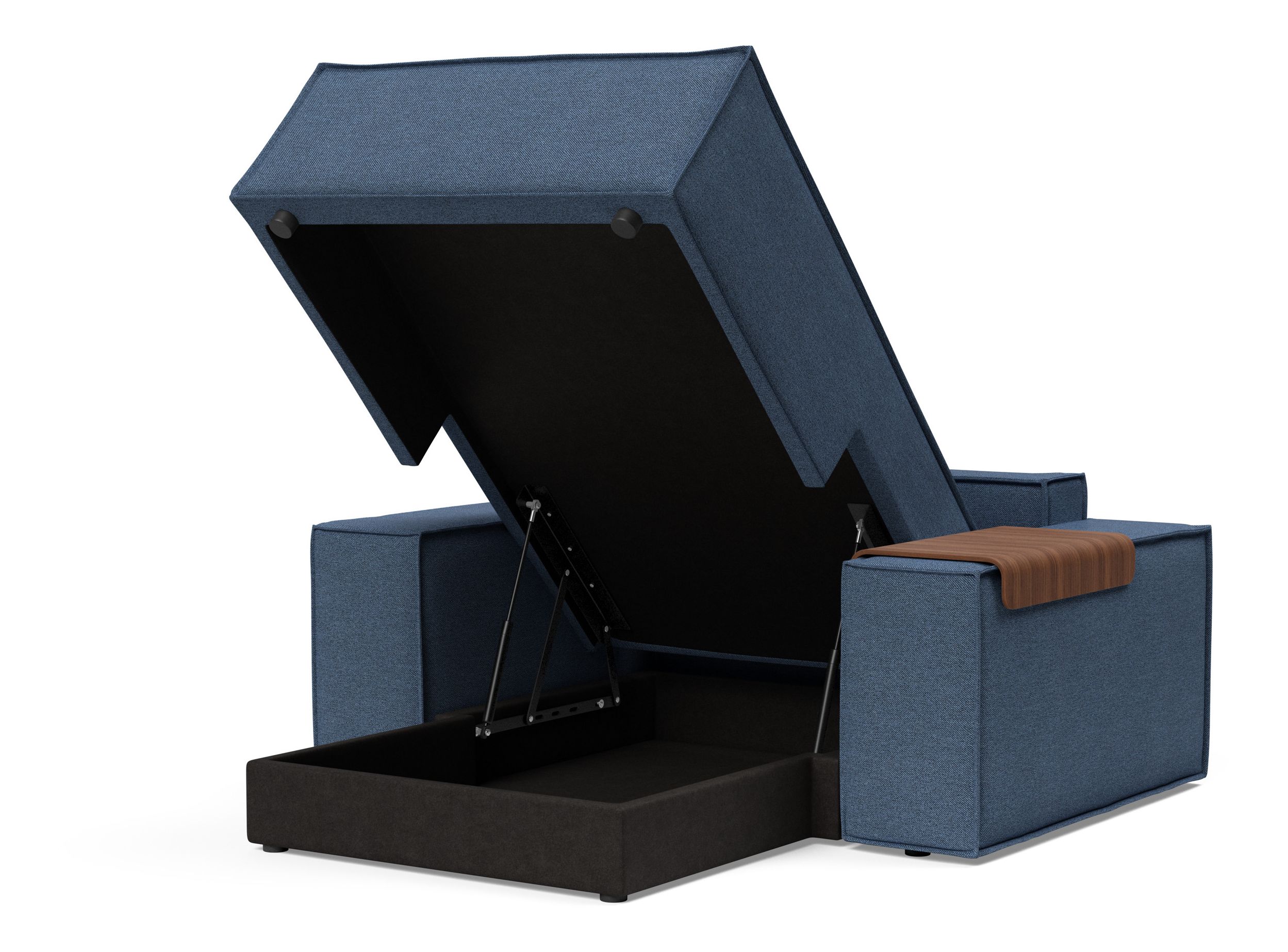 Newilla Storage Lounger Chair w/ Wide Arm Rests