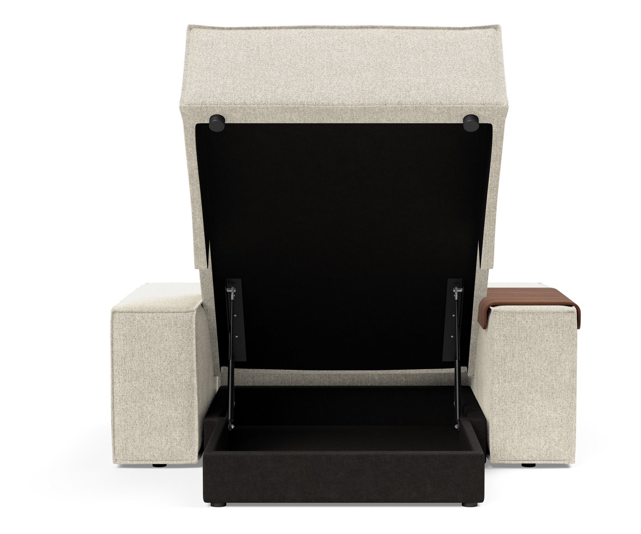 Newilla Storage Lounger Chair w/ Wide Arm Rests