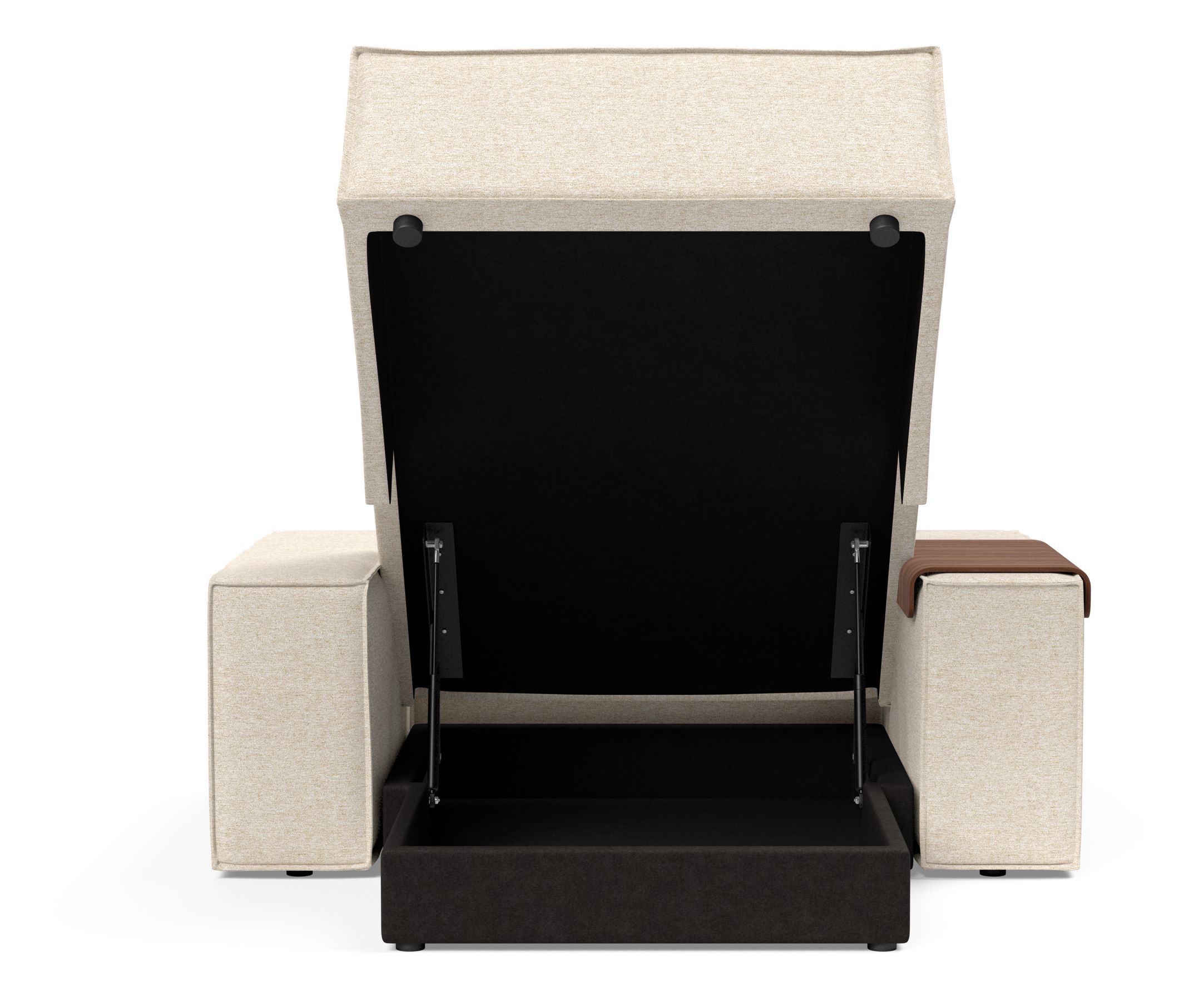 Newilla Storage Lounger Chair w/ Wide Arm Rests