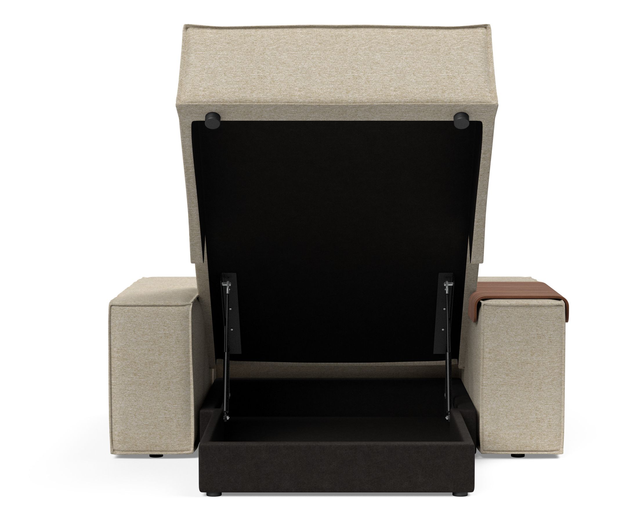 Newilla Storage Lounger Chair w/ Wide Arm Rests