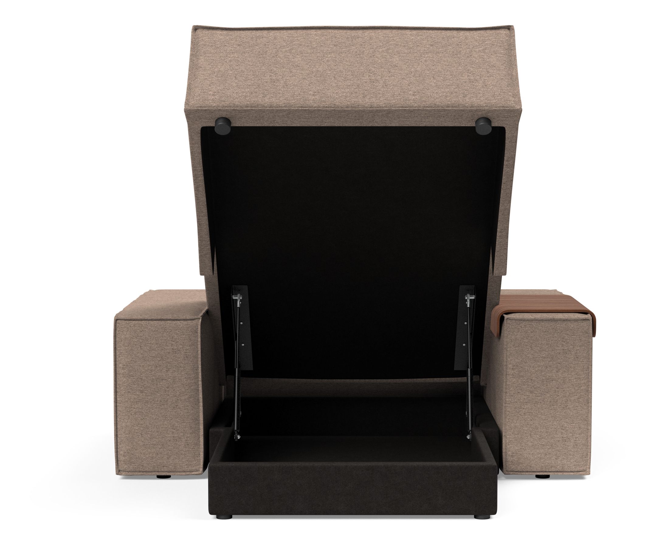 Newilla Storage Lounger Chair w/ Wide Arm Rests