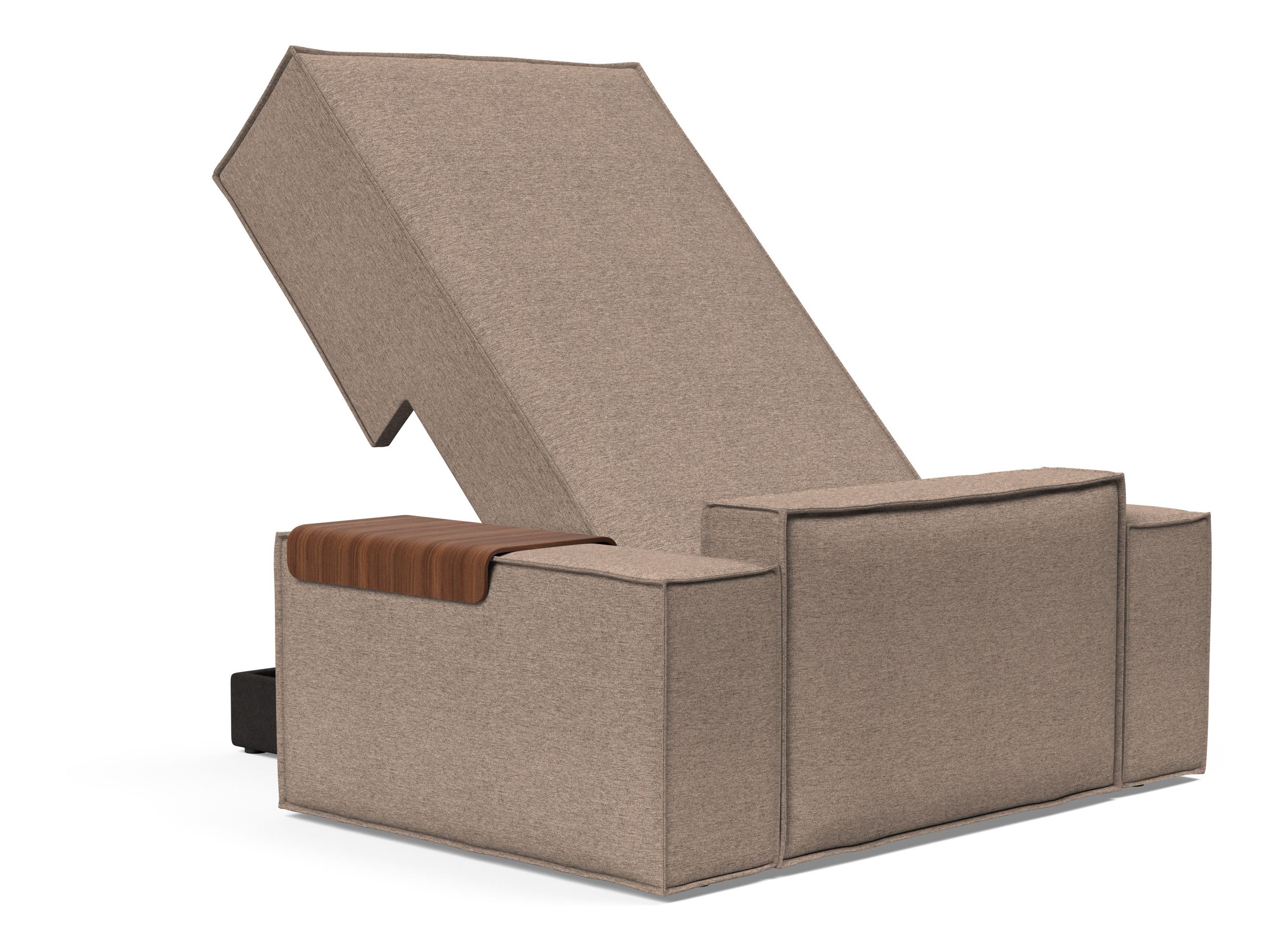 Newilla Storage Lounger Chair w/ Wide Arm Rests