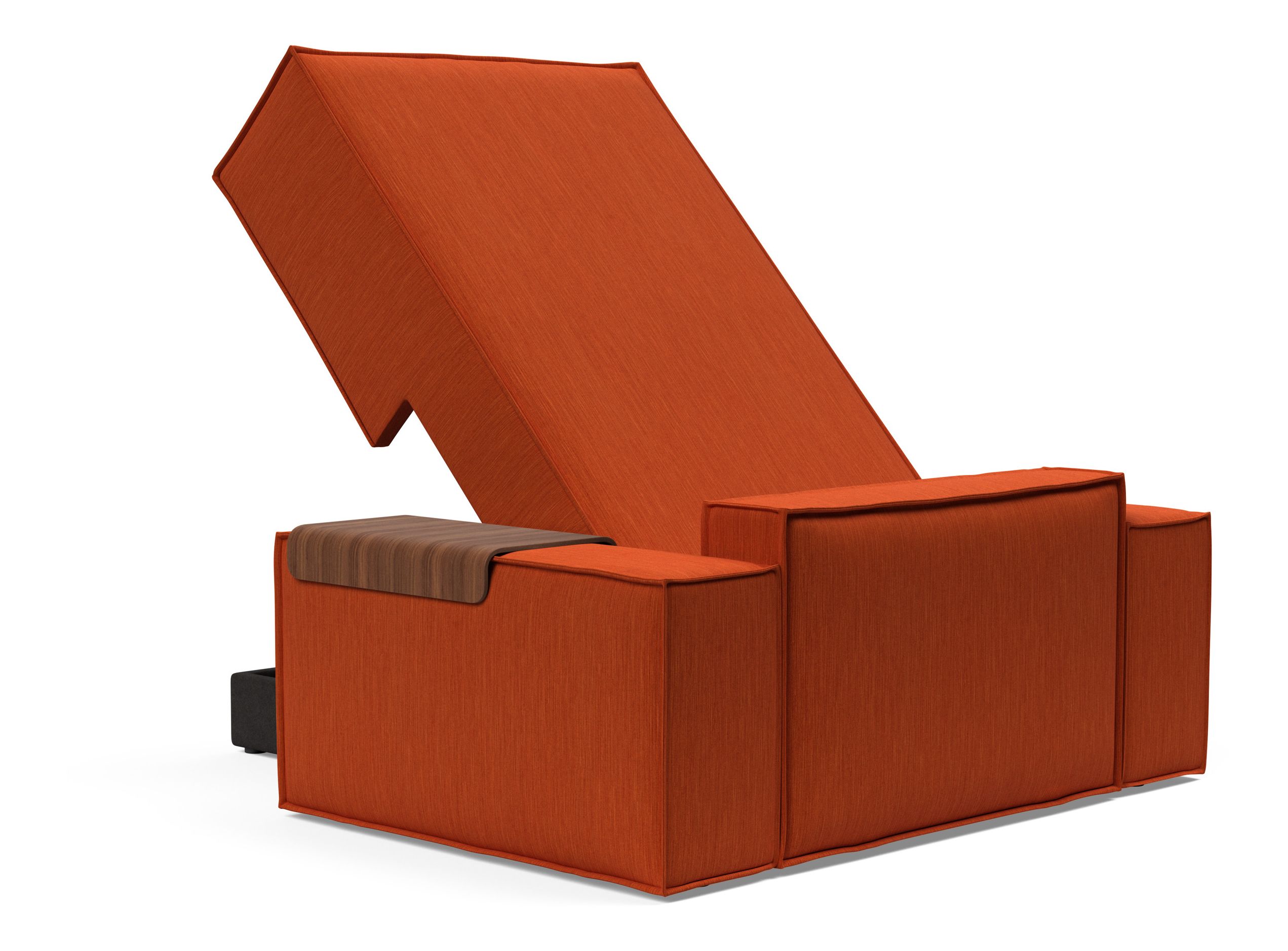 Newilla Storage Lounger Chair w/ Wide Arm Rests