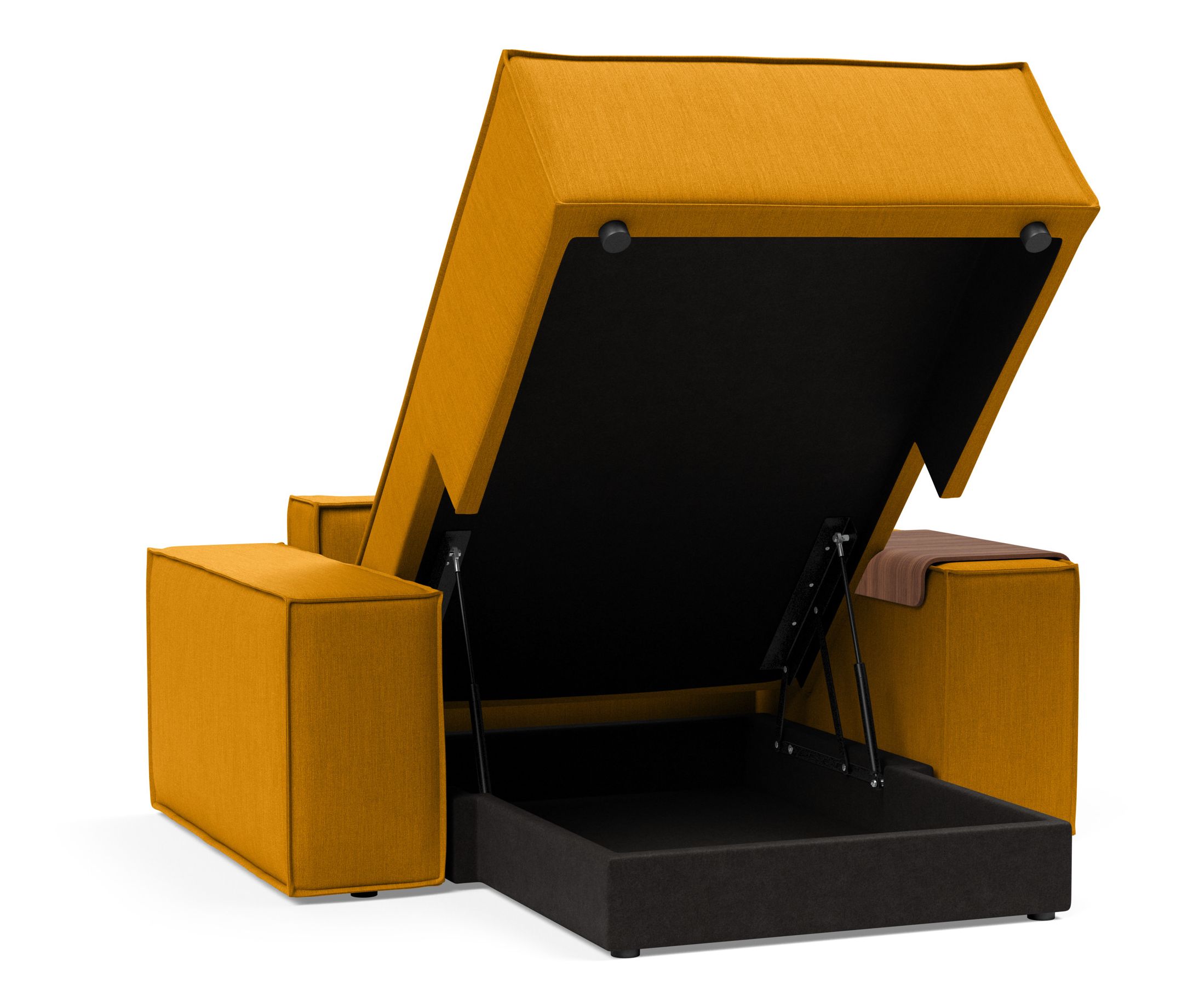 Newilla Storage Lounger Chair w/ Wide Arm Rests