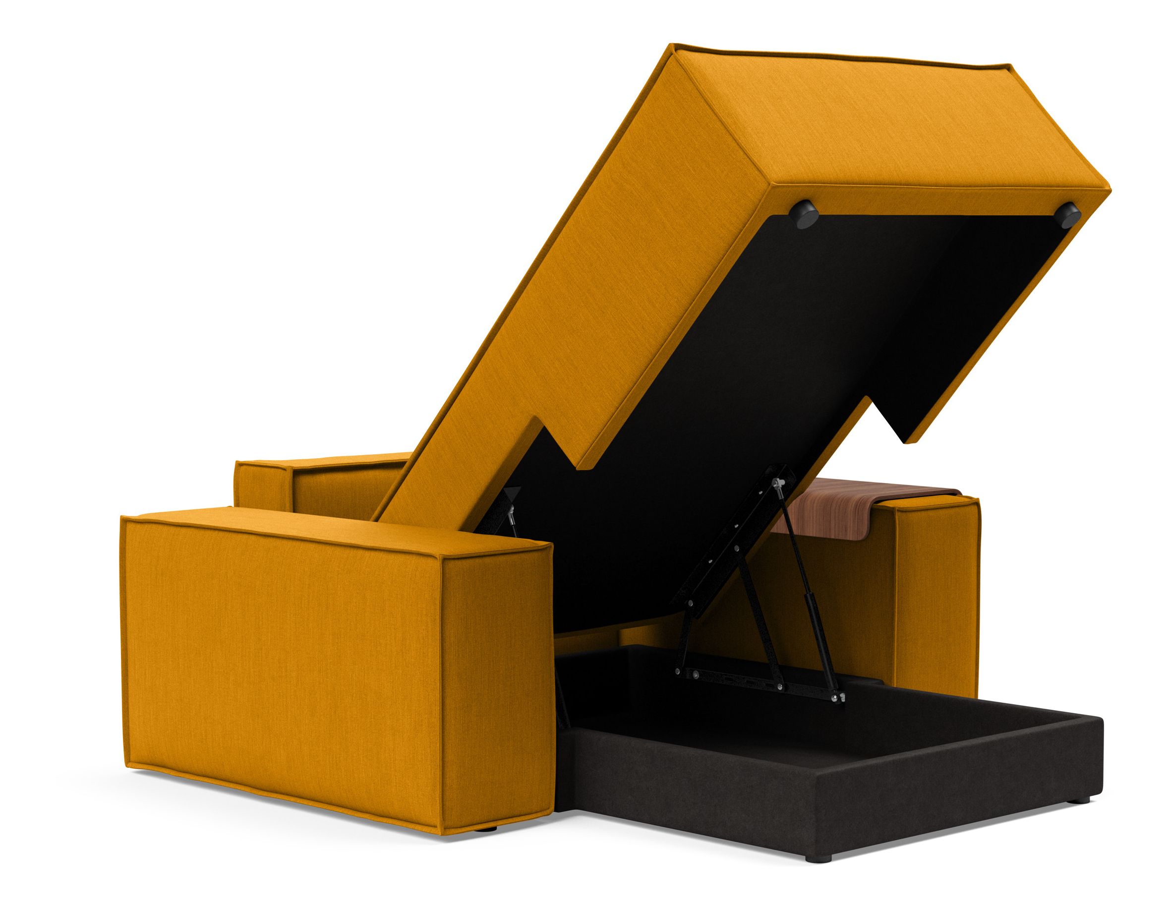 Newilla Storage Lounger Chair w/ Wide Arm Rests