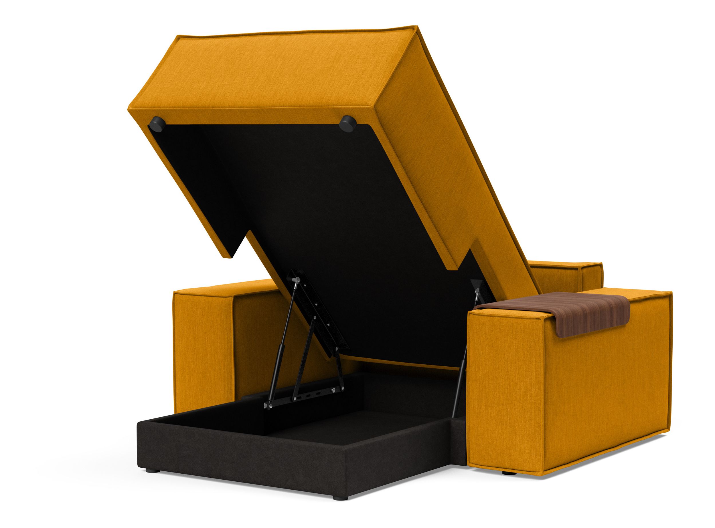 Newilla Storage Lounger Chair w/ Wide Arm Rests