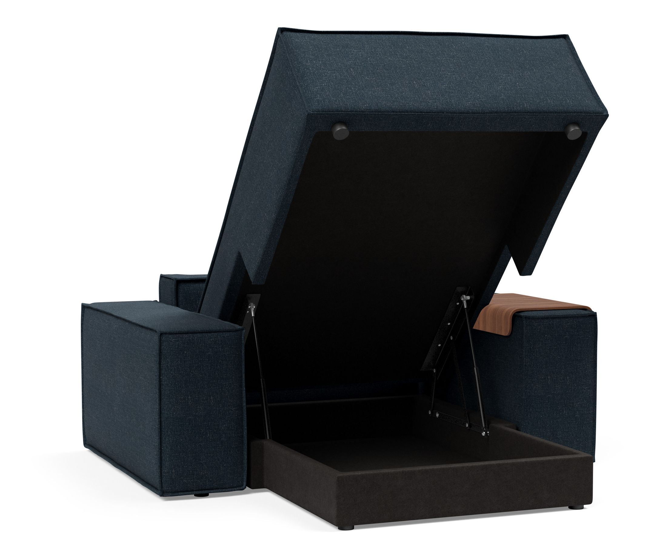 Newilla Storage Lounger Chair w/ Wide Arm Rests
