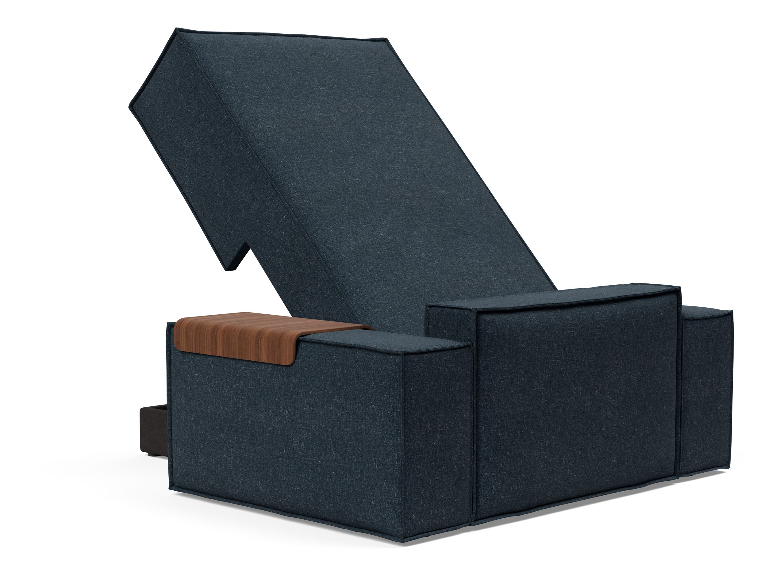 Newilla Storage Lounger Chair w/ Wide Arm Rests