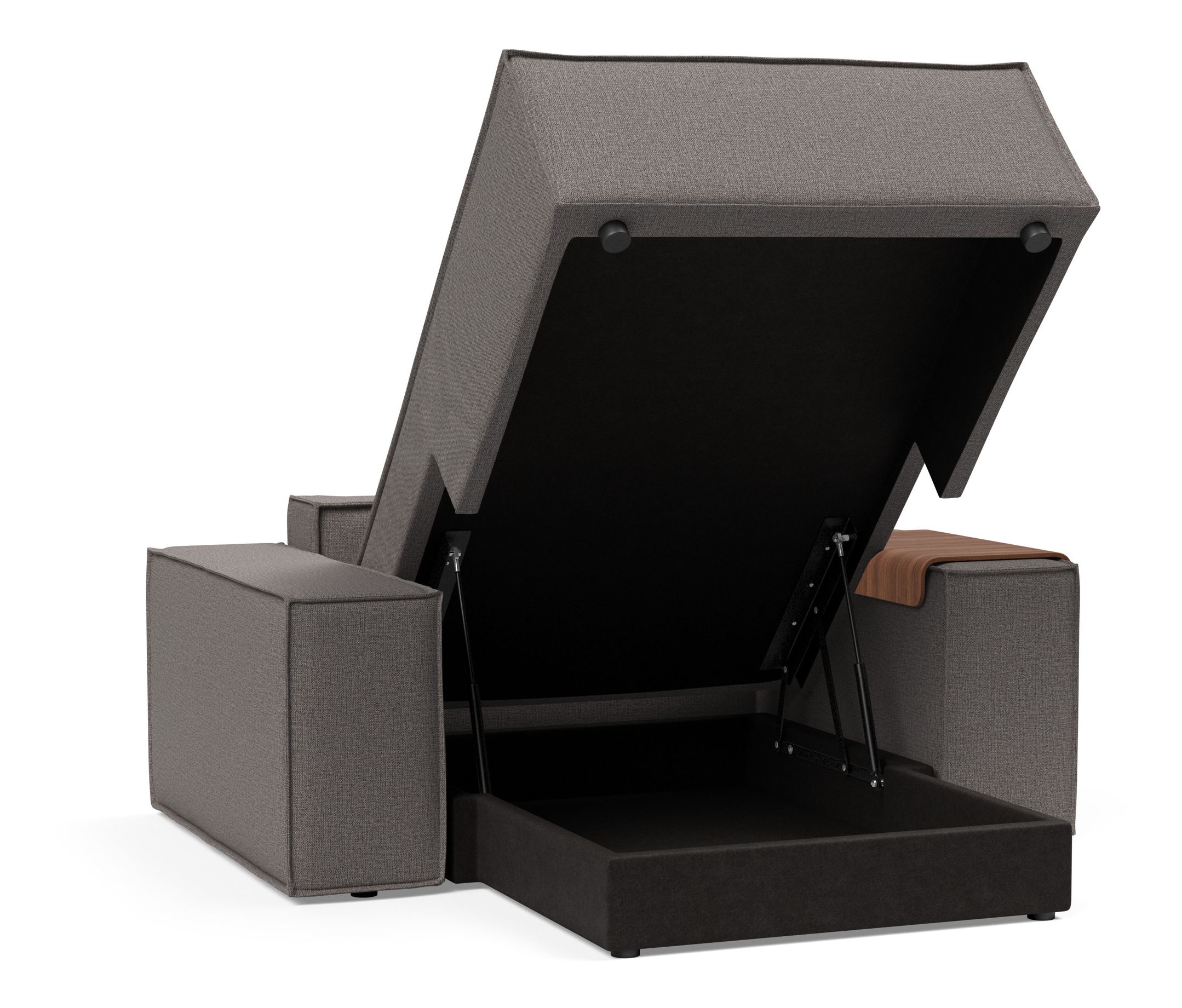 Newilla Storage Lounger Chair w/ Wide Arm Rests